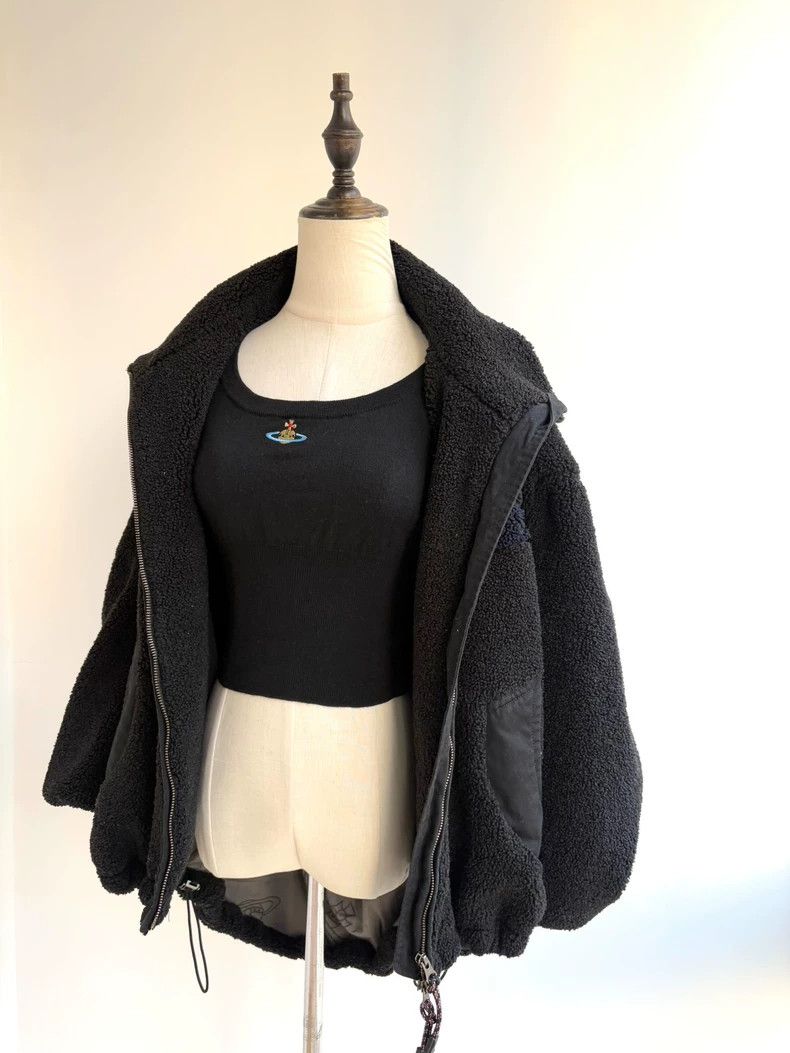 Vivienne Westwood Vivienne Westwood size00 Black chenille coat Size M / US 6-8 / IT 42-44 - 2 Thumbnail