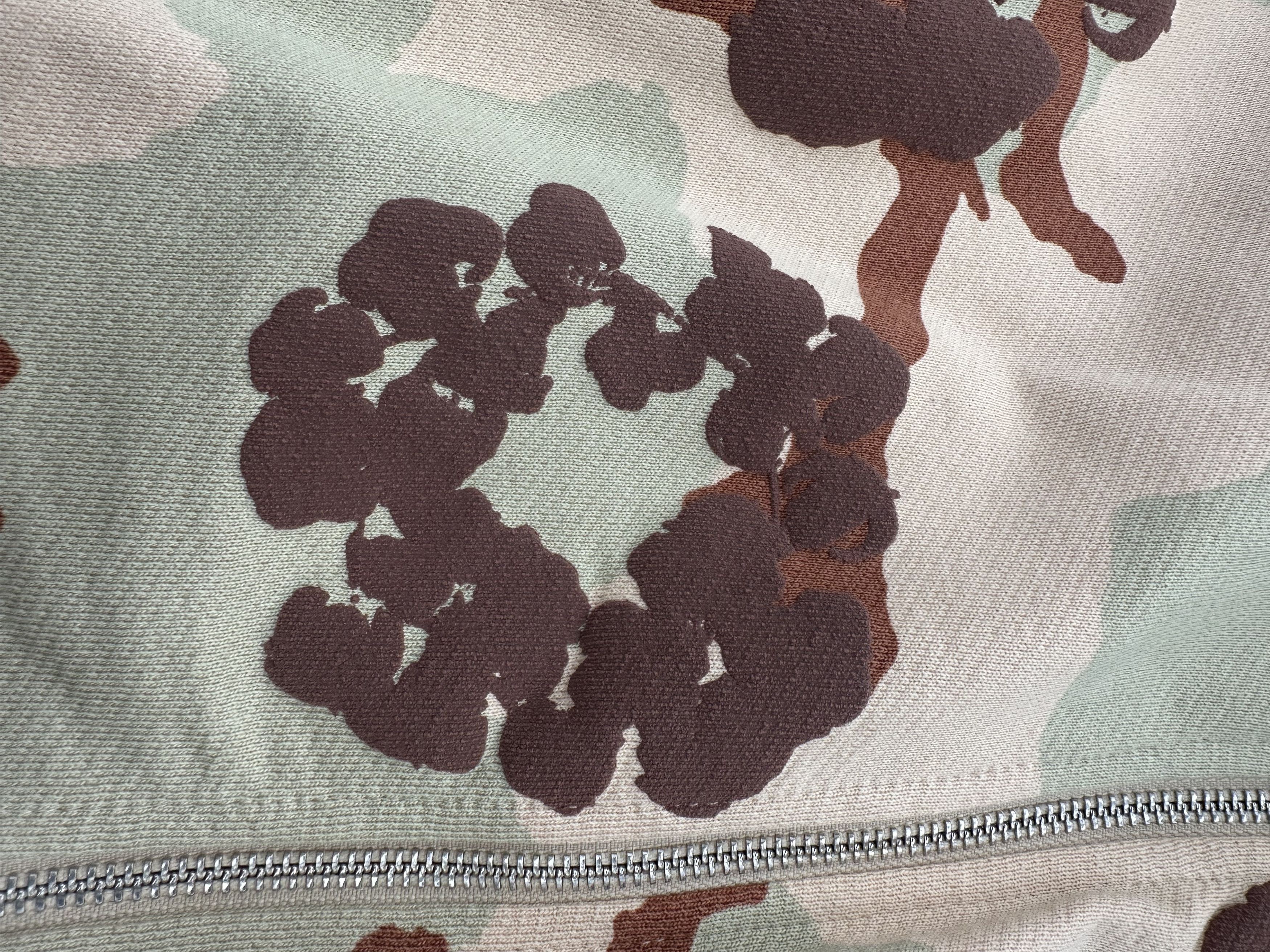 DENIM TEARS Denim Tears Camouflage Zip Up Hoodie Tan Size US M / EU 48-50 / 2 - 3 Thumbnail