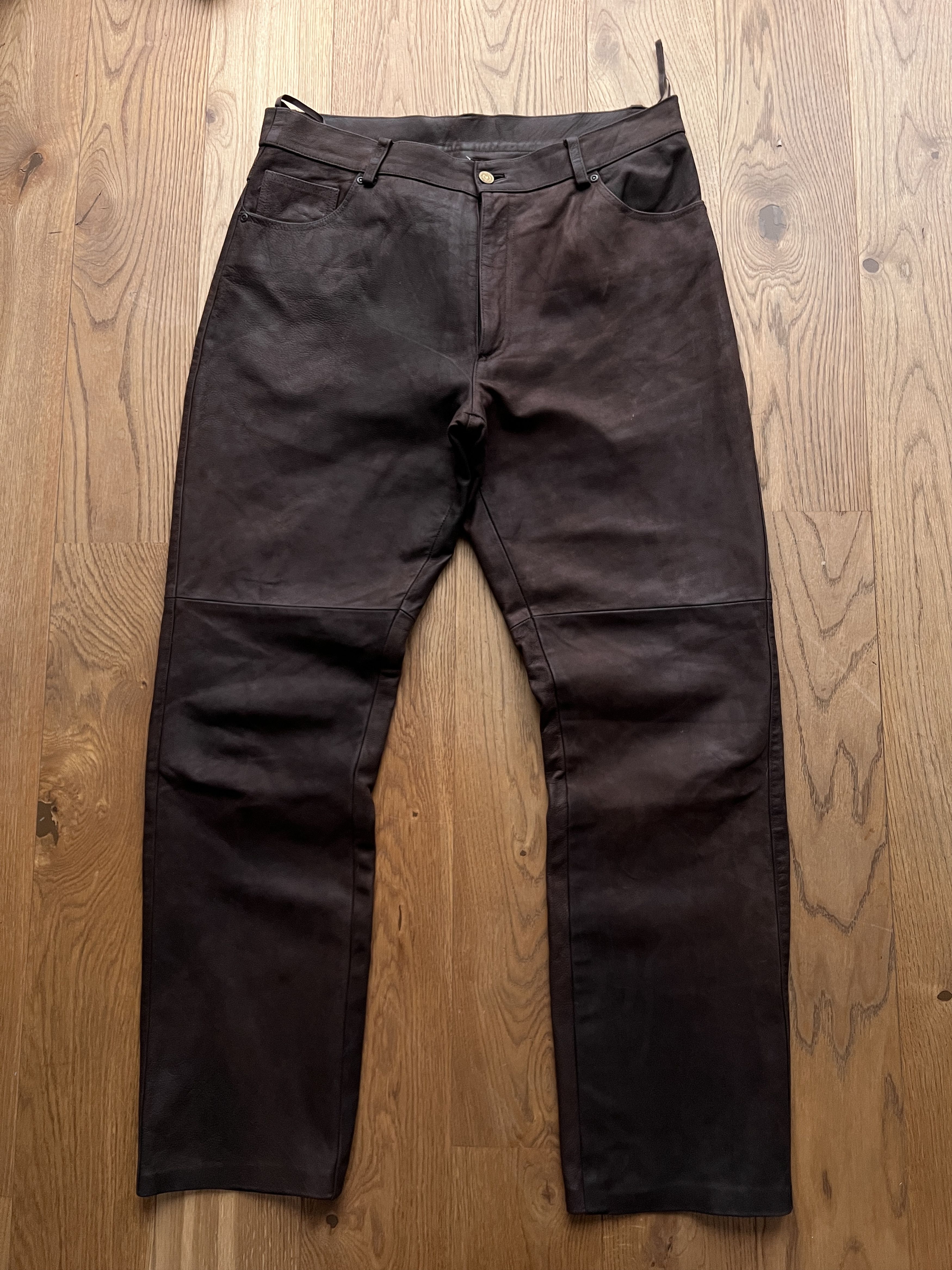 Hysteric Glamour Cowboy core vintage soft leather pants opium japanese style Size US 34 / EU 50 - 21 Thumbnail