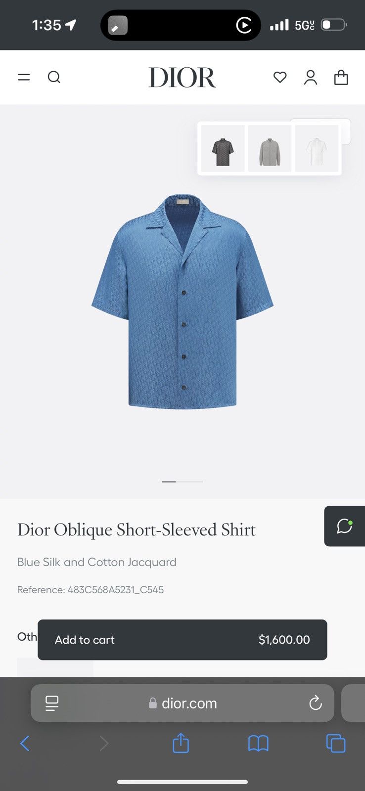 Dior Dior Button Up Size US S / EU 44-46 / 1 - 5 Thumbnail
