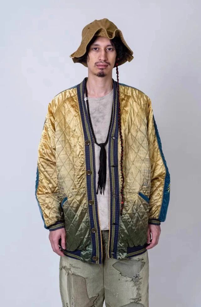 Kapital KAPITAL Quilted Velvet Embroidered Jacket - dmc Size US XL / EU 56 / 4 - 1 Thumbnail