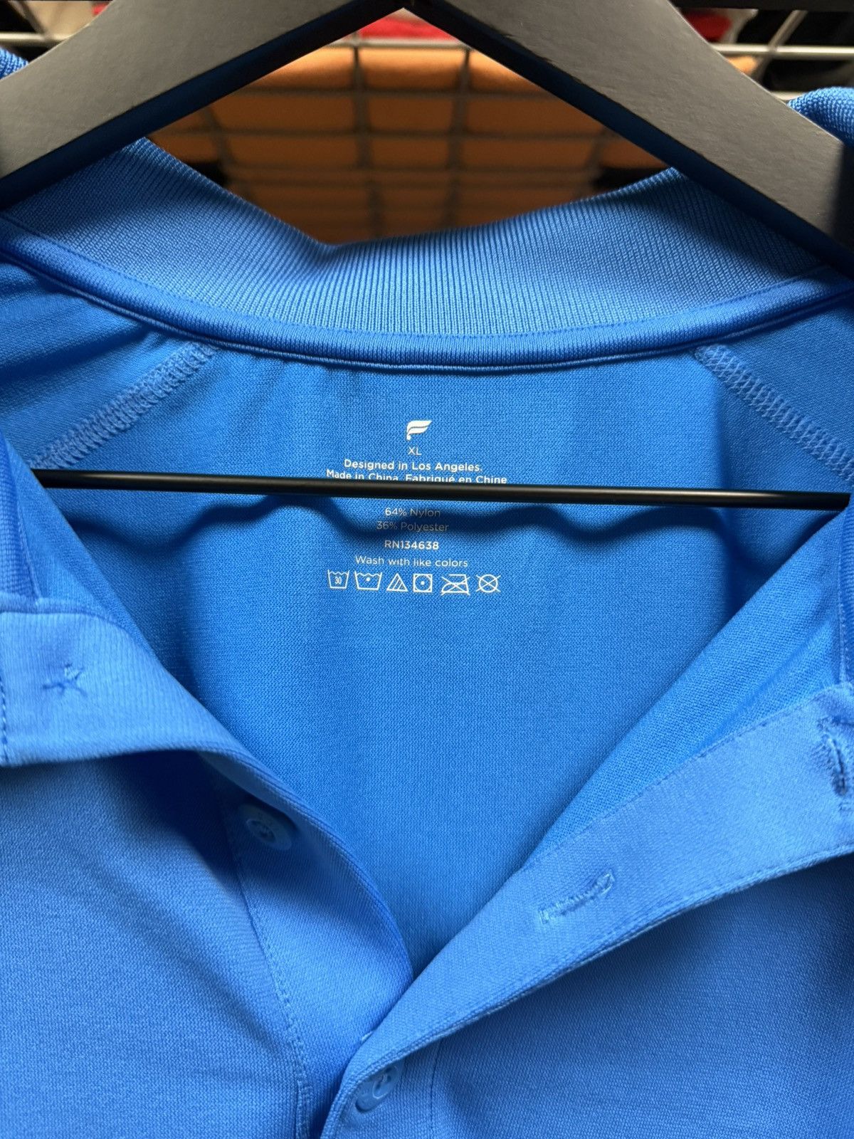 Fabletics Fabletics Men’s Blue Active Polo Size XL Size US XL / EU 56 / 4 - 3 Thumbnail