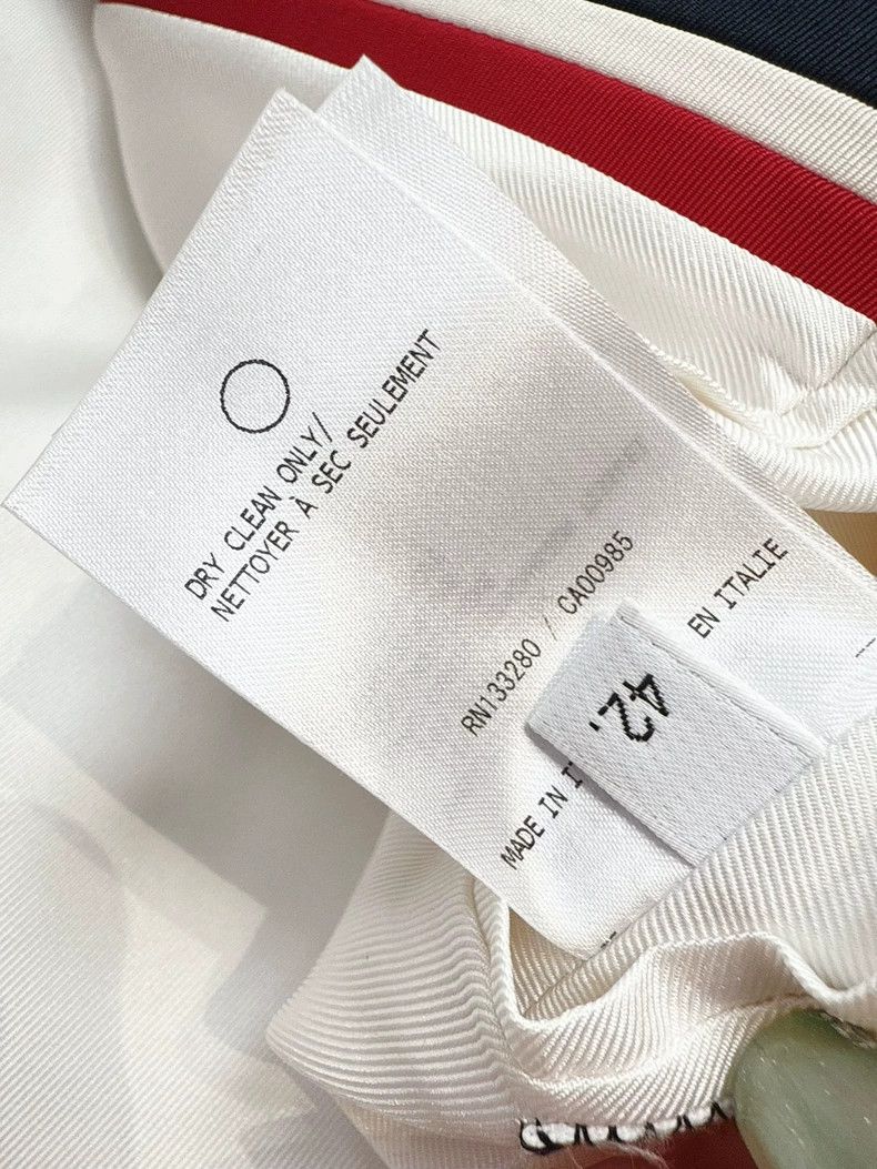 Thom Browne Thom Browne White tweed long sleeve jacket Size M / US 6-8 / IT 42-44 - 9 Thumbnail