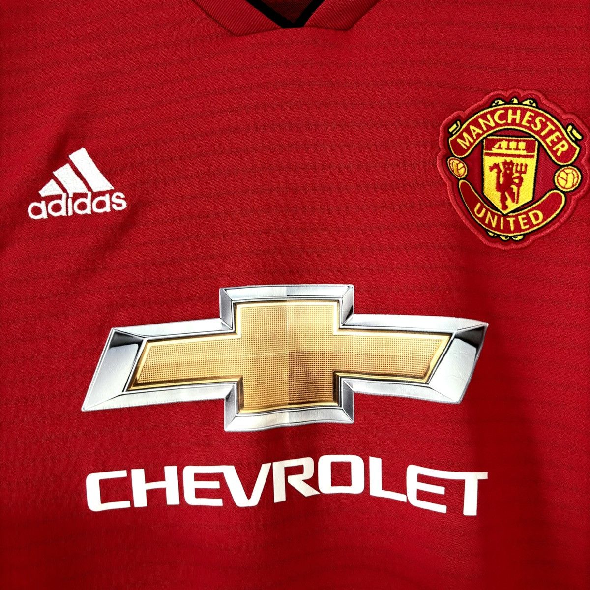 Adidas 2018 2019 Manchester United Adidas Home Kit Soccer Jersey MU Size US XXL / EU 58 / 5 - 3 Thumbnail