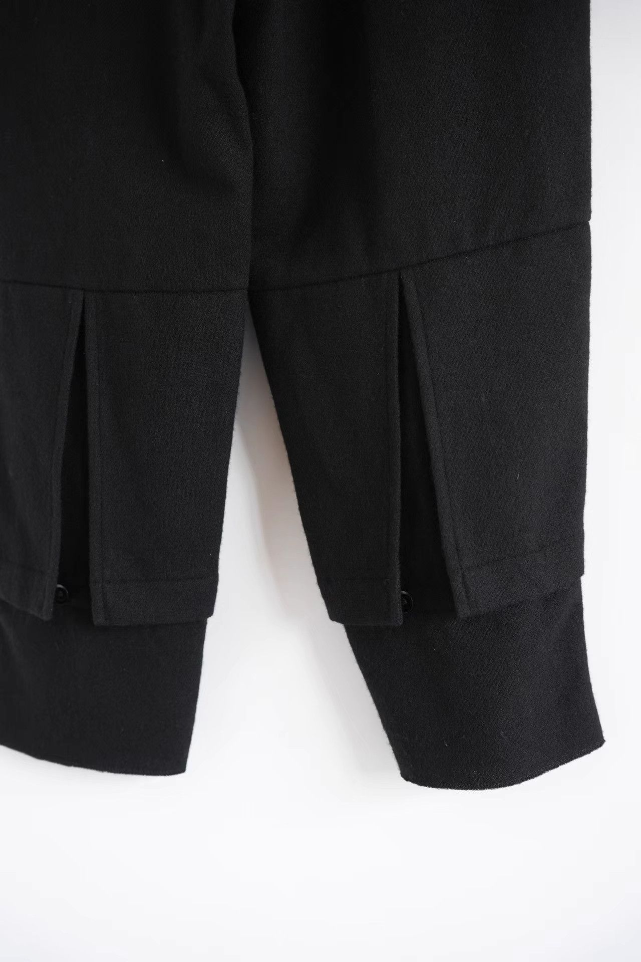 Yohji Yamamoto Yohji Yamamoto 14aw Layered Leather Cropped Pants K4 Size US 31 - 5 Thumbnail