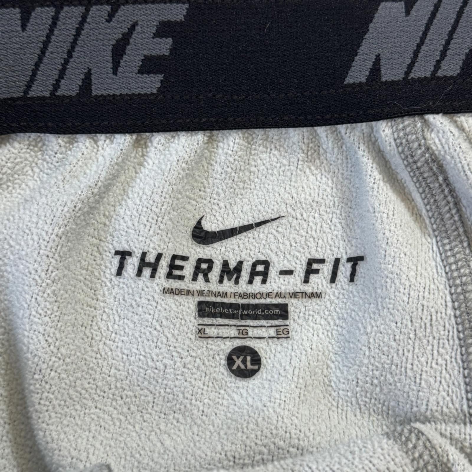 Nike Nike Therma-Fit Pants Men XL Drawstring Track Ankle Zip Gray Size US 36 / EU 52 - 3 Thumbnail