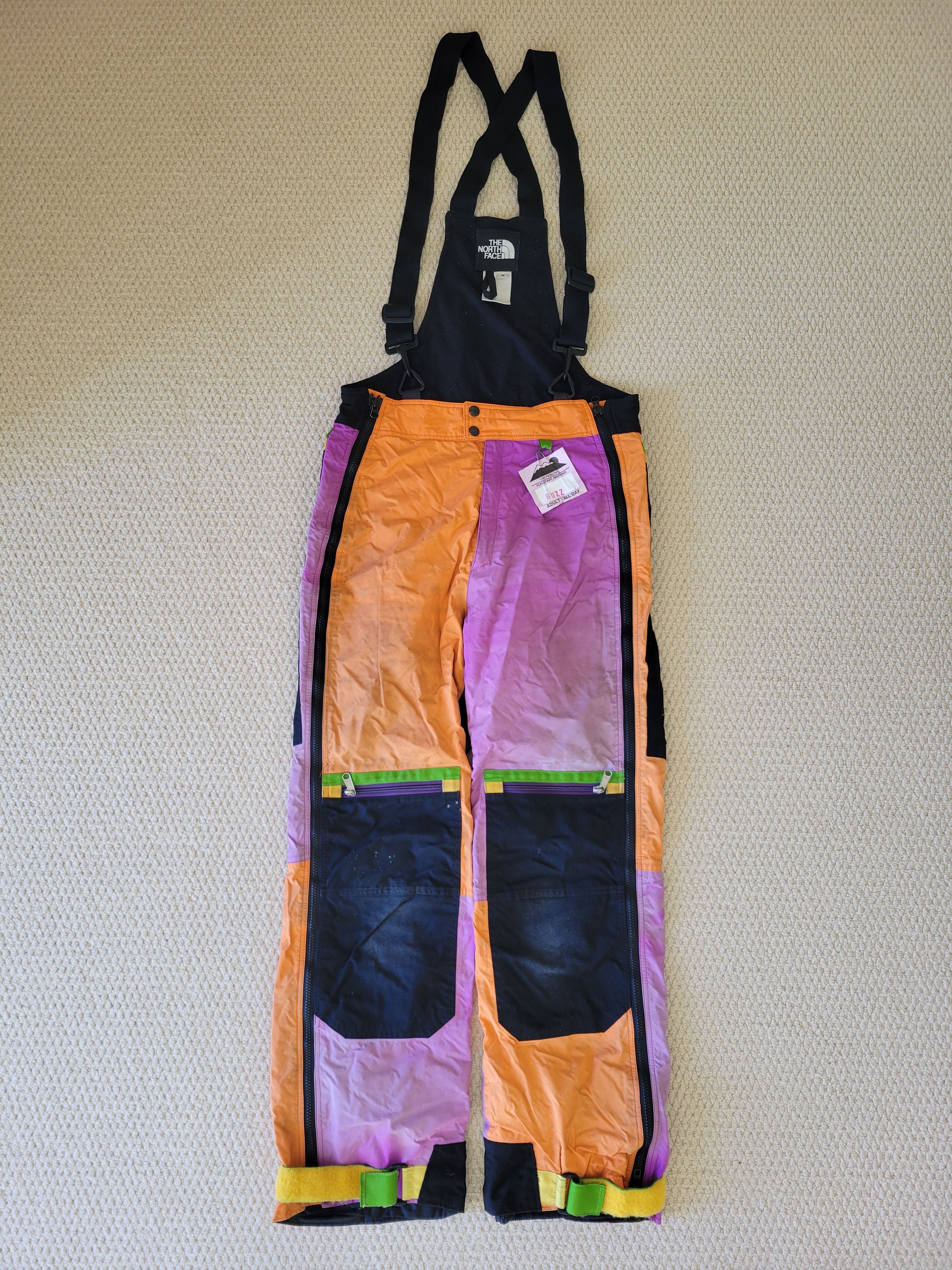 The North Face RARE Vintage TNF Mens Size M Ski Bibs USA Made Size US 34 / EU 50 - 1 Thumbnail