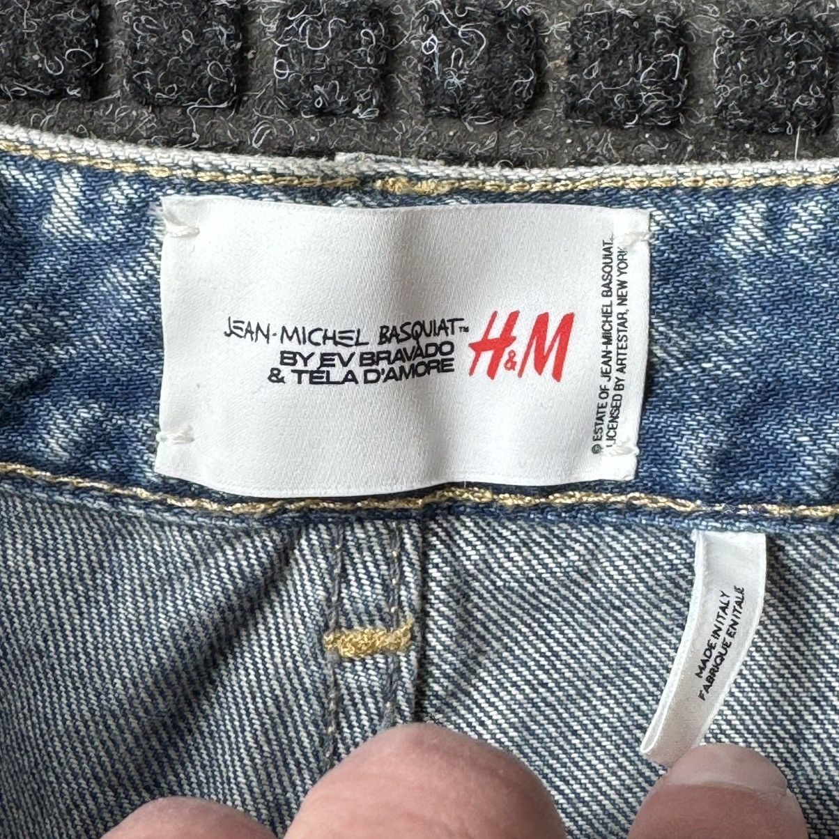 Who Decides War Who Decides War By MRDR BRVDO H&M Exclusive Basquiat Jeans Size US 30 / EU 46 - 4 Thumbnail