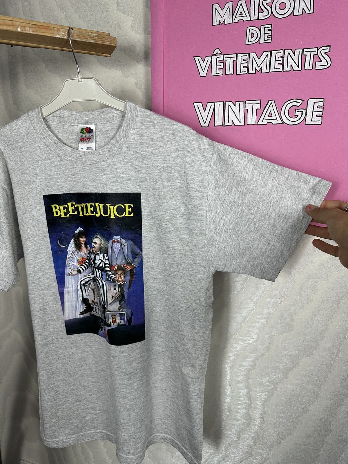 Fruit Of The Loom × Vintage Beetlejuice T-Shirt Movie Promo Size US M / EU 48-50 / 2 - 5 Thumbnail