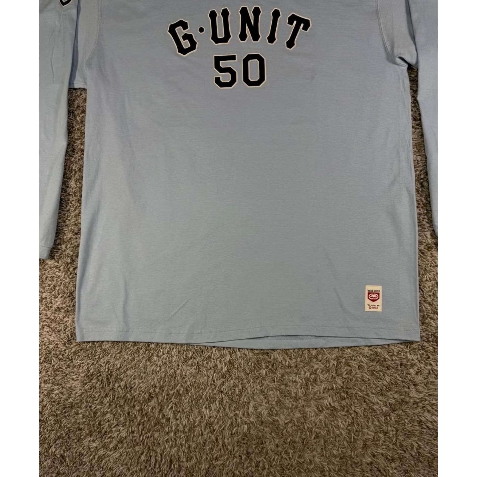 Ecko Unltd. VINTAGE Ecko Unltd G-Unit 50 Long Sleeve Shirt Hip Hop 2XL Blue Mens oversized Logo 50 Cent Y2K Size US XXL / EU 58 / 5 - 3 Thumbnail