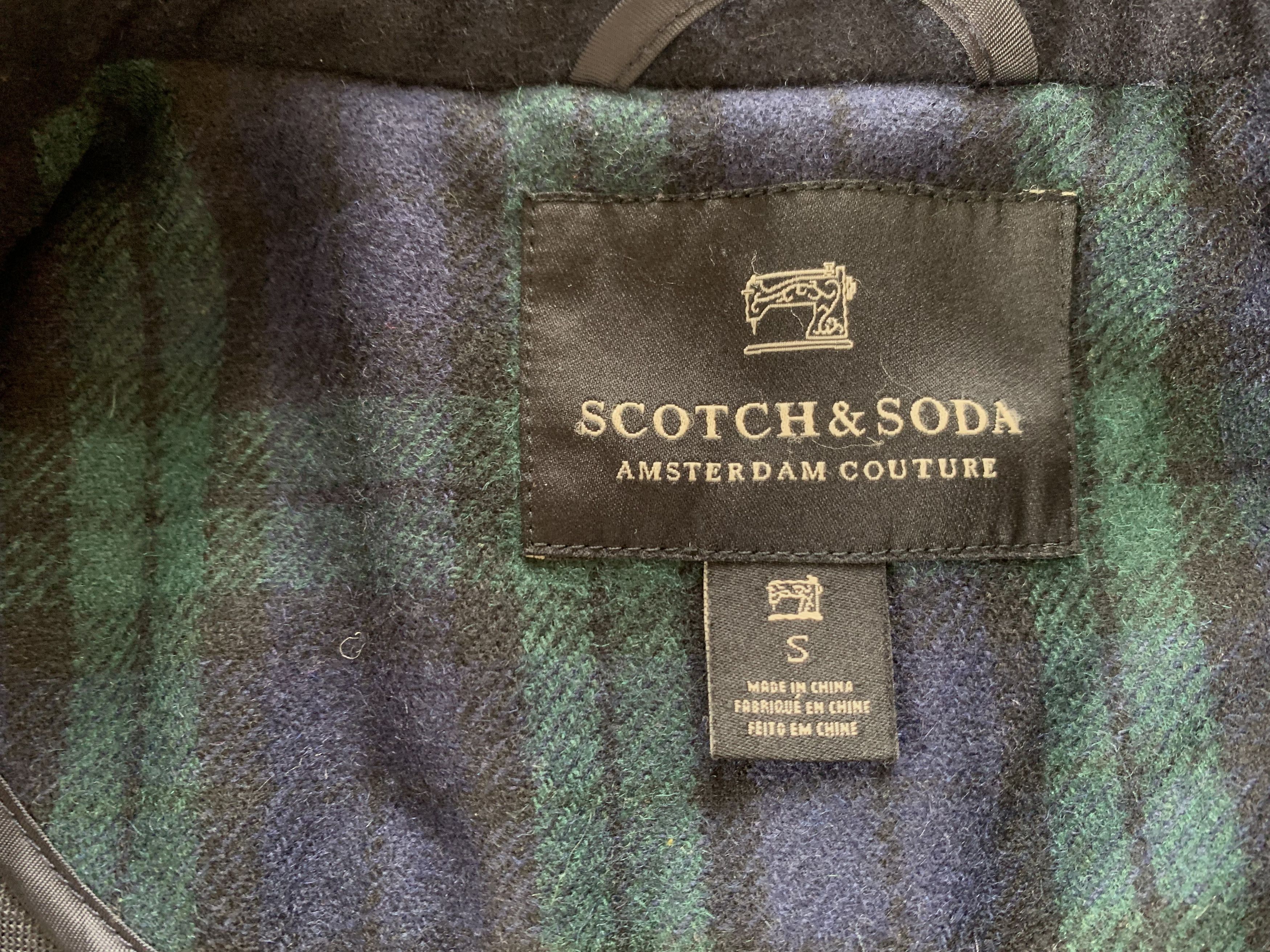Scotch & Soda Scotch & Soda Navy Blue Demi Wool Short Coat Size US S / EU 44-46 / 1 - 7 Thumbnail