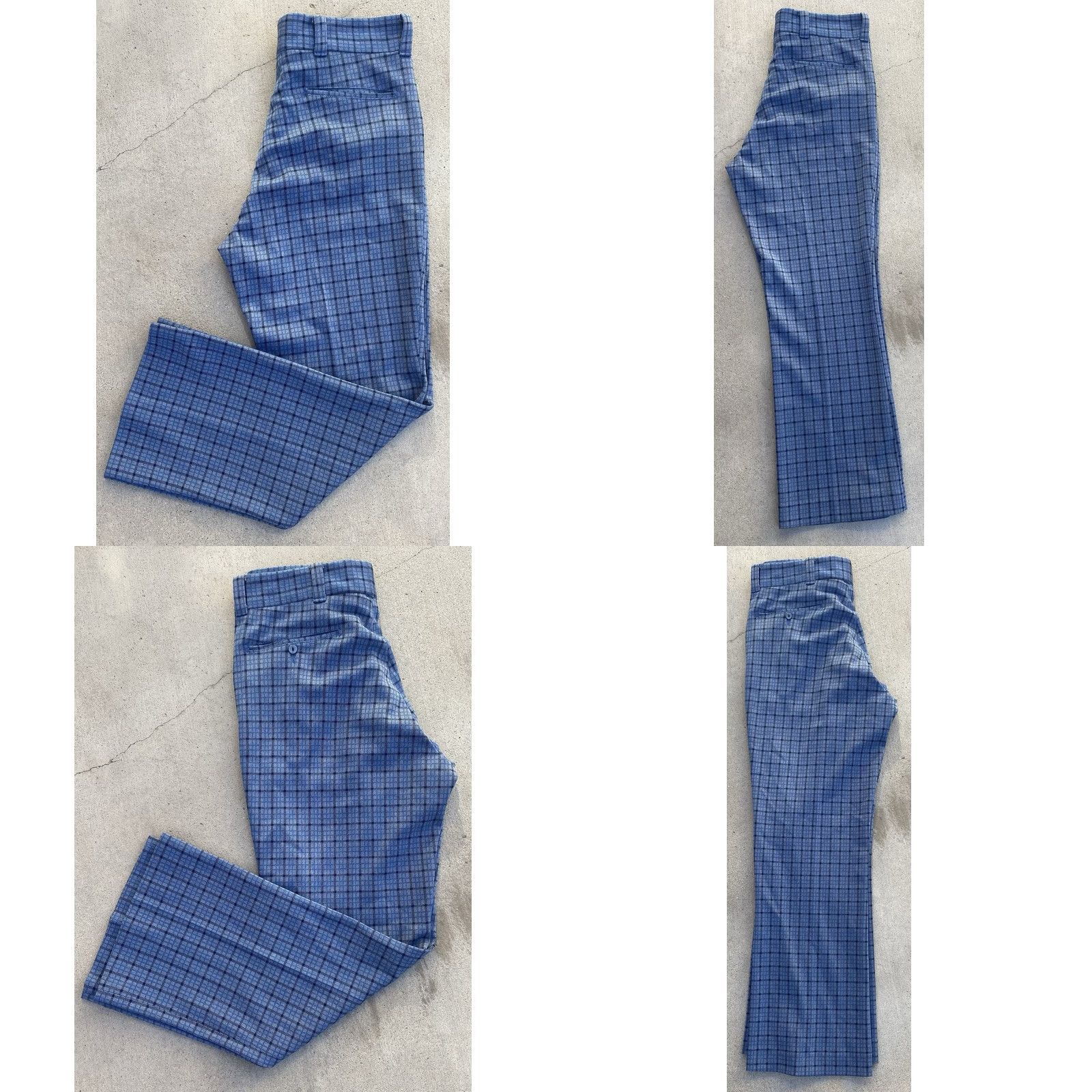 JCPenney Vtg Plaid Polyester Pants Scovill Zipper JCPenney 32 in Waist 60s 70s Hippy Mod Pants Mens Size US 32 / EU 48 - 10 Thumbnail