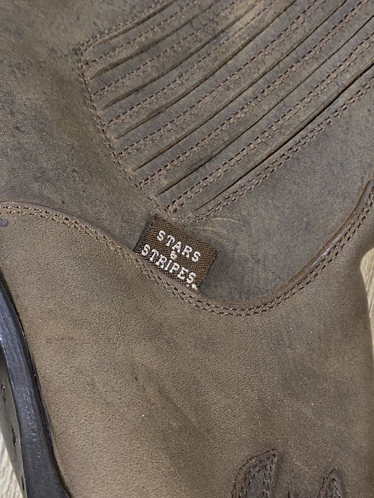 Cowboy Equipment × Stars & Stripes × Vintage Stars & Stripes Cowboy Leather Boots WB-37 Size: 41 Size US 8 / EU 41 - 3 Thumbnail