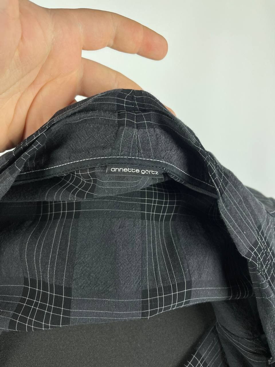 Annette Gortz Annette Görtz Plaid Blazer Avant Garde Hook Fastening Size XS / US 0-2 / IT 36-38 - 9 Thumbnail