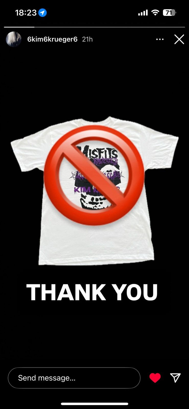 Kim Krueger WHITE MISFIT KK TEE Size US L / EU 52-54 / 3 - 3 Thumbnail