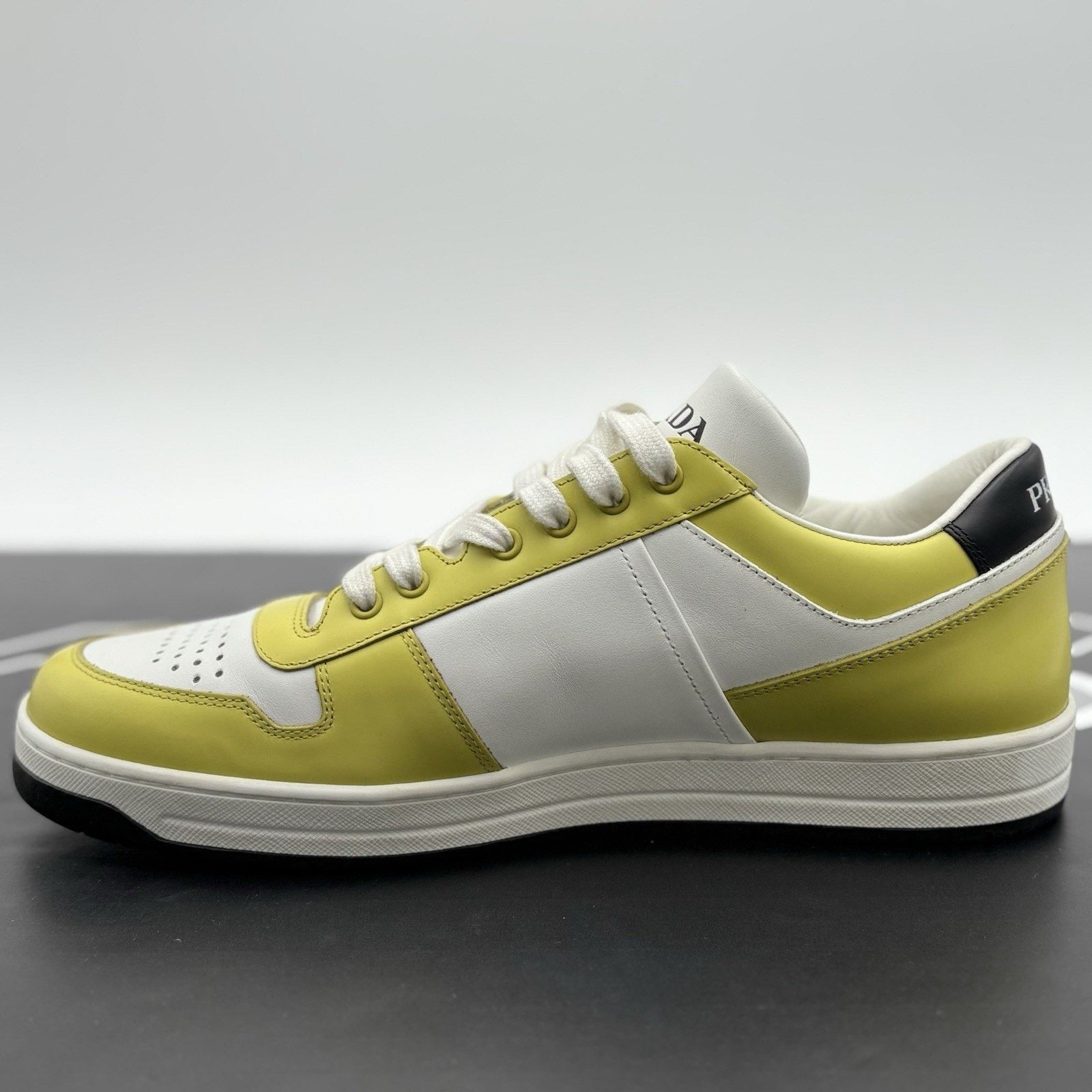 Prada Prada Downtown Low Leather ' Bianco Cedro ' | WORN ONCE! Size US 9 / EU 42 - 4 Thumbnail