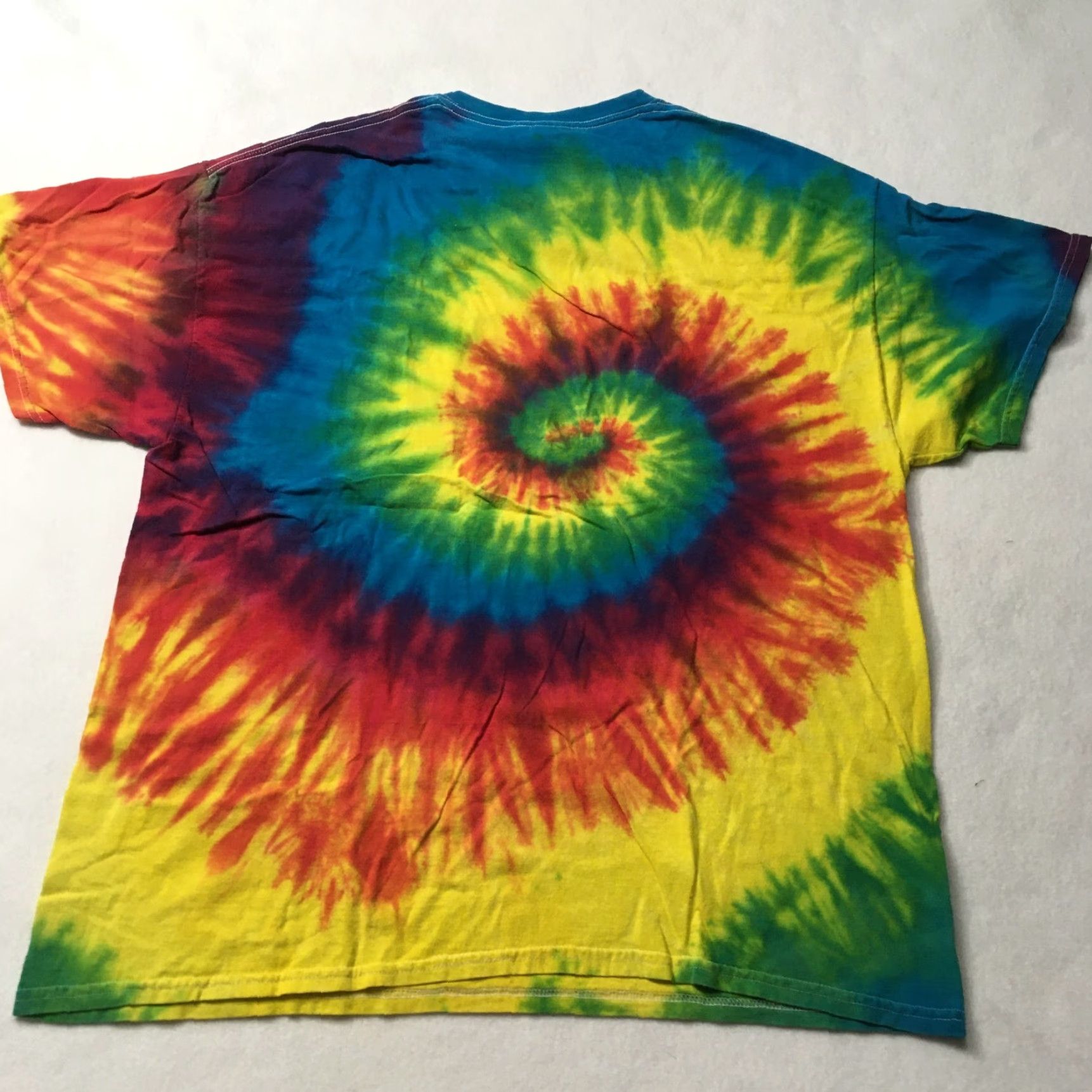 Gildan VINTAGE Fort Worth Shirt Mens XL Green Tie Dye Texas Y2K Size US XL / EU 56 / 4 - 8 Thumbnail