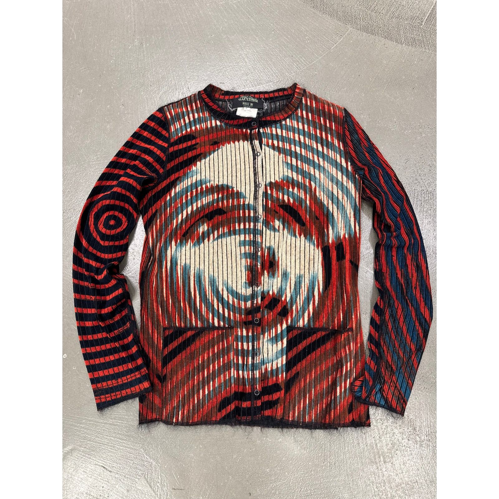 Jean Paul Gaultier A/W2001 Jean Paul Gaultier “Marlene Dietrich” knit cardigan Size L / US 10 / IT 46 - 1 Thumbnail