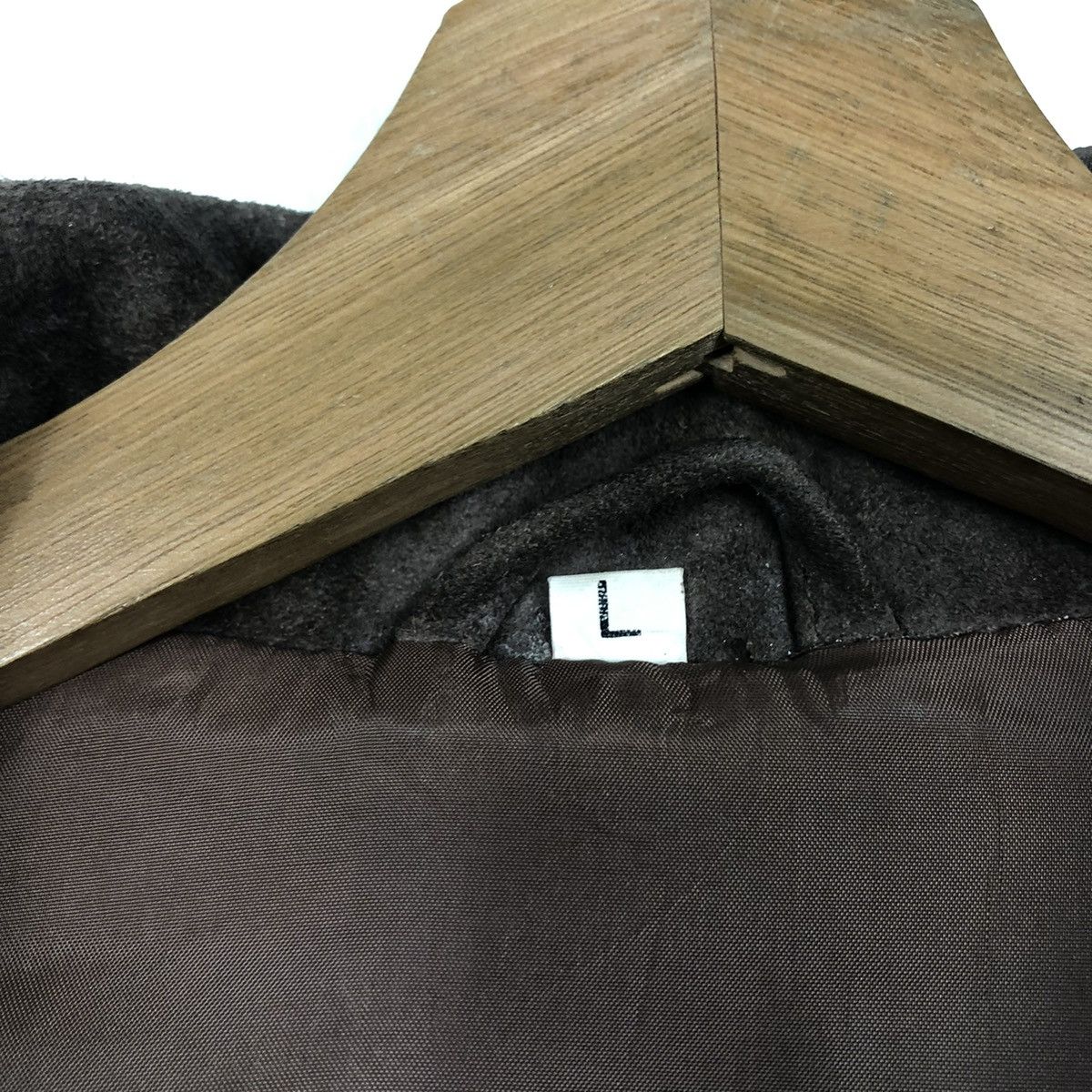 Japanese Brand 🔥VINTAGE GENUINE LEATHER JACKET COW SPLIT ISSEY MIYAKE Size US L / EU 52-54 / 3 - 19 Thumbnail