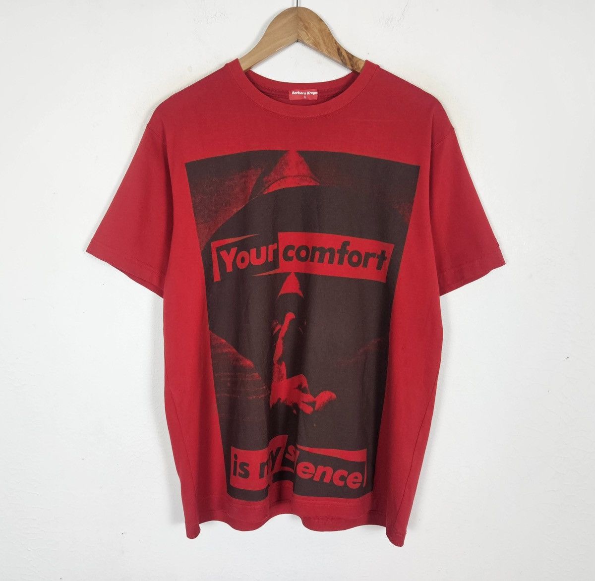 Barbara Kruger Barbara Kruger Your Comfort is My Silence shirt Size US L / EU 52-54 / 3 - 2 Thumbnail