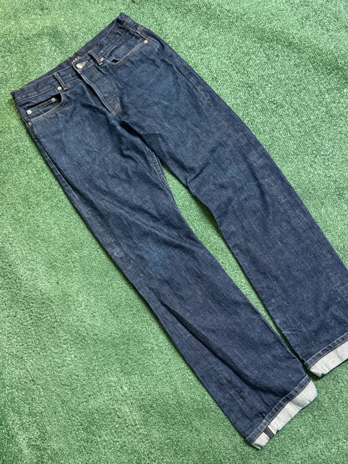 A.P.C. Vintage Y2K A.P.C Paris Rescue Faded Selvedge Denim Size US 29 - 1 Thumbnail