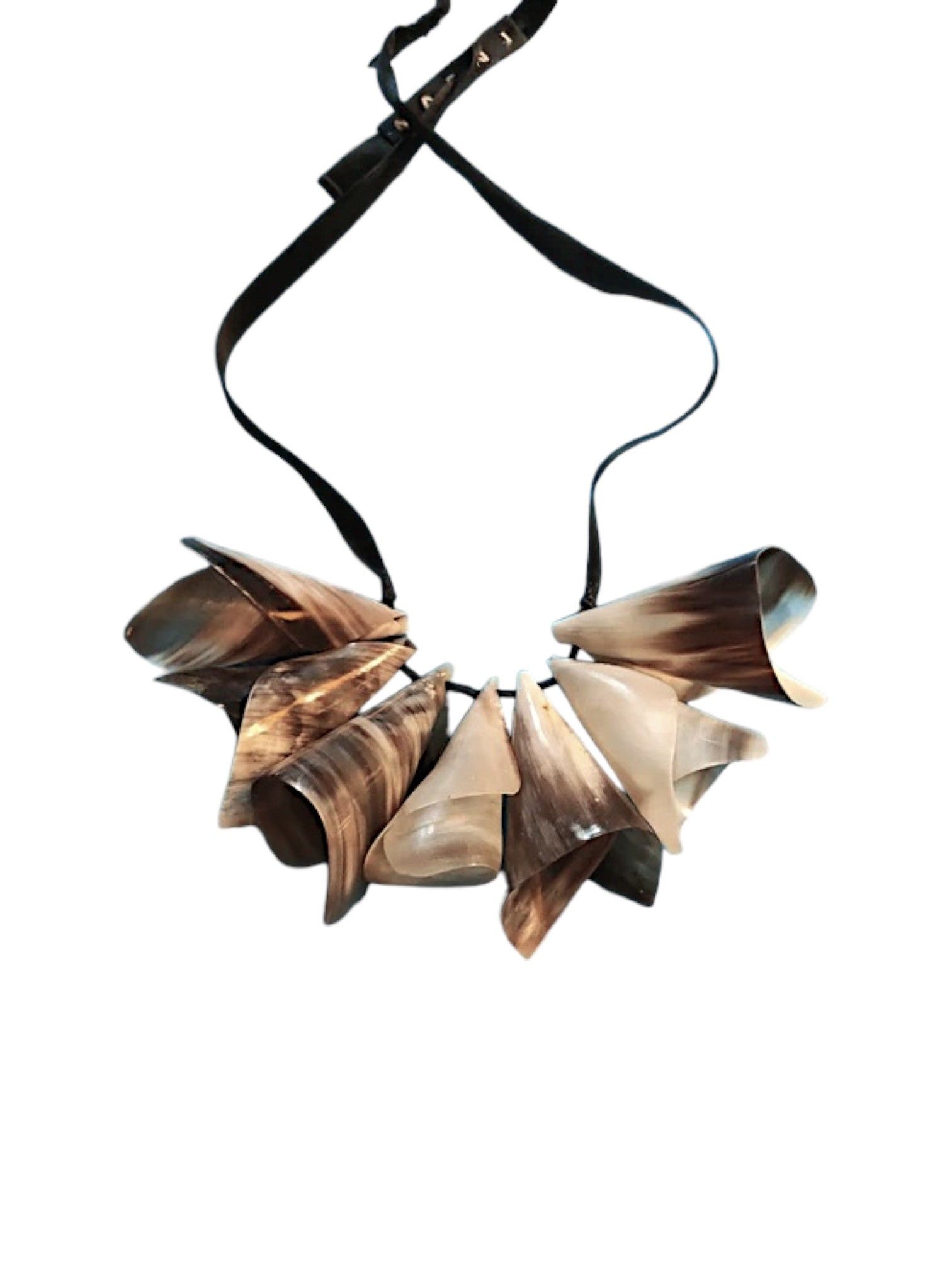 Marni Marni Sculptural Horn Pendant Necklace with Grosgrain Tie Size ONE SIZE - 1 Thumbnail