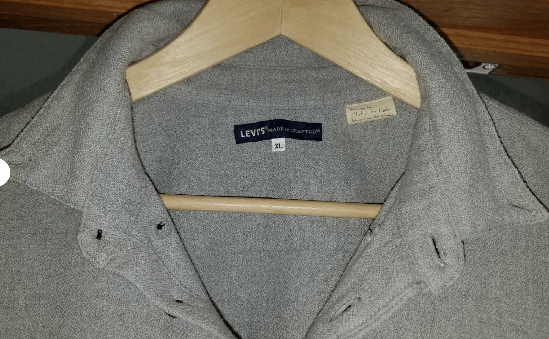 Levi's Made & Crafted Levi's Made and Crafted Grey Button Down in XL/4 Size US XL / EU 56 / 4 - 2 Thumbnail