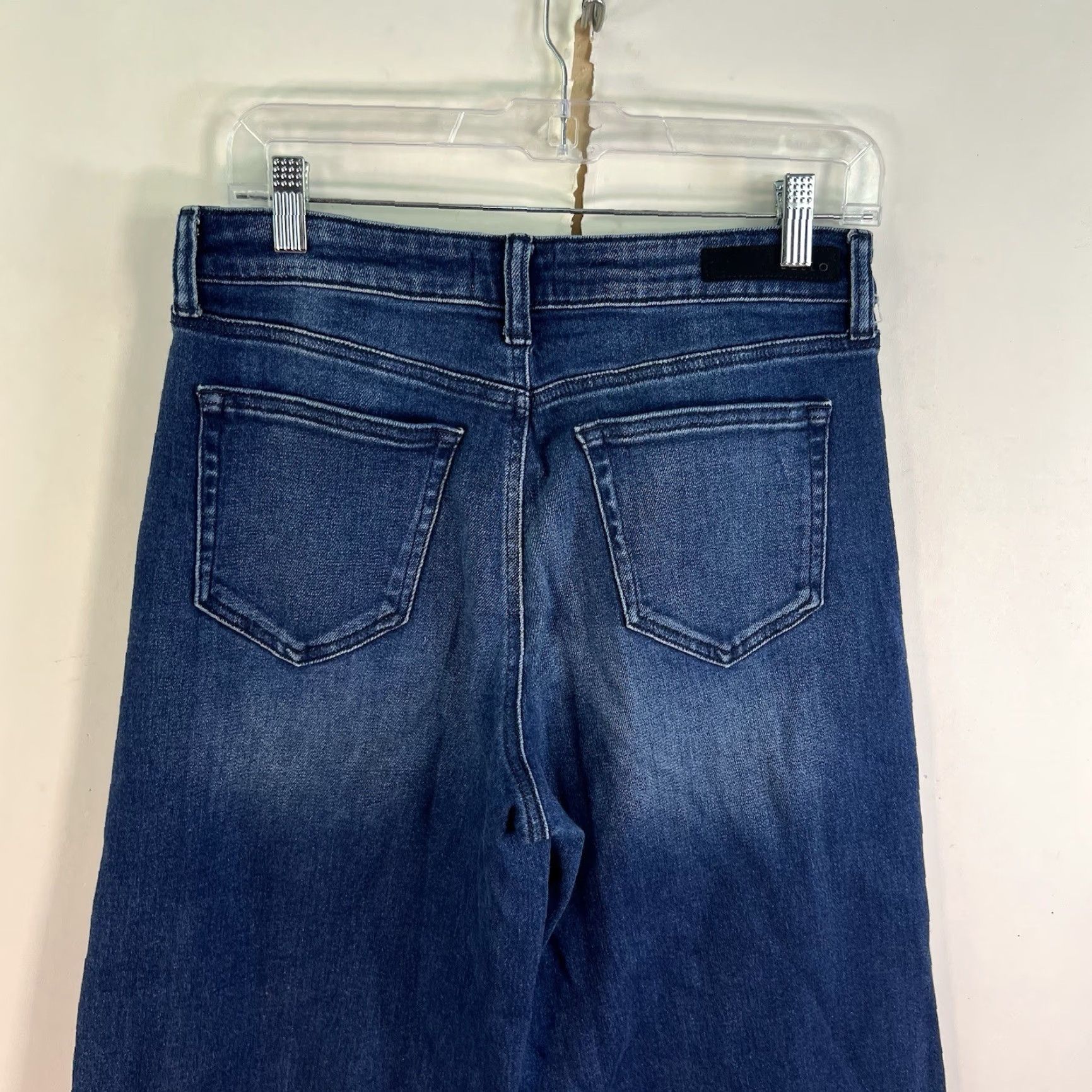 Denime Cello Denim Jeans Wide-Leg Flare Blue 30x33 Stretch Womens Size 11 Size 32" / US 10 / IT 46 - 6 Thumbnail