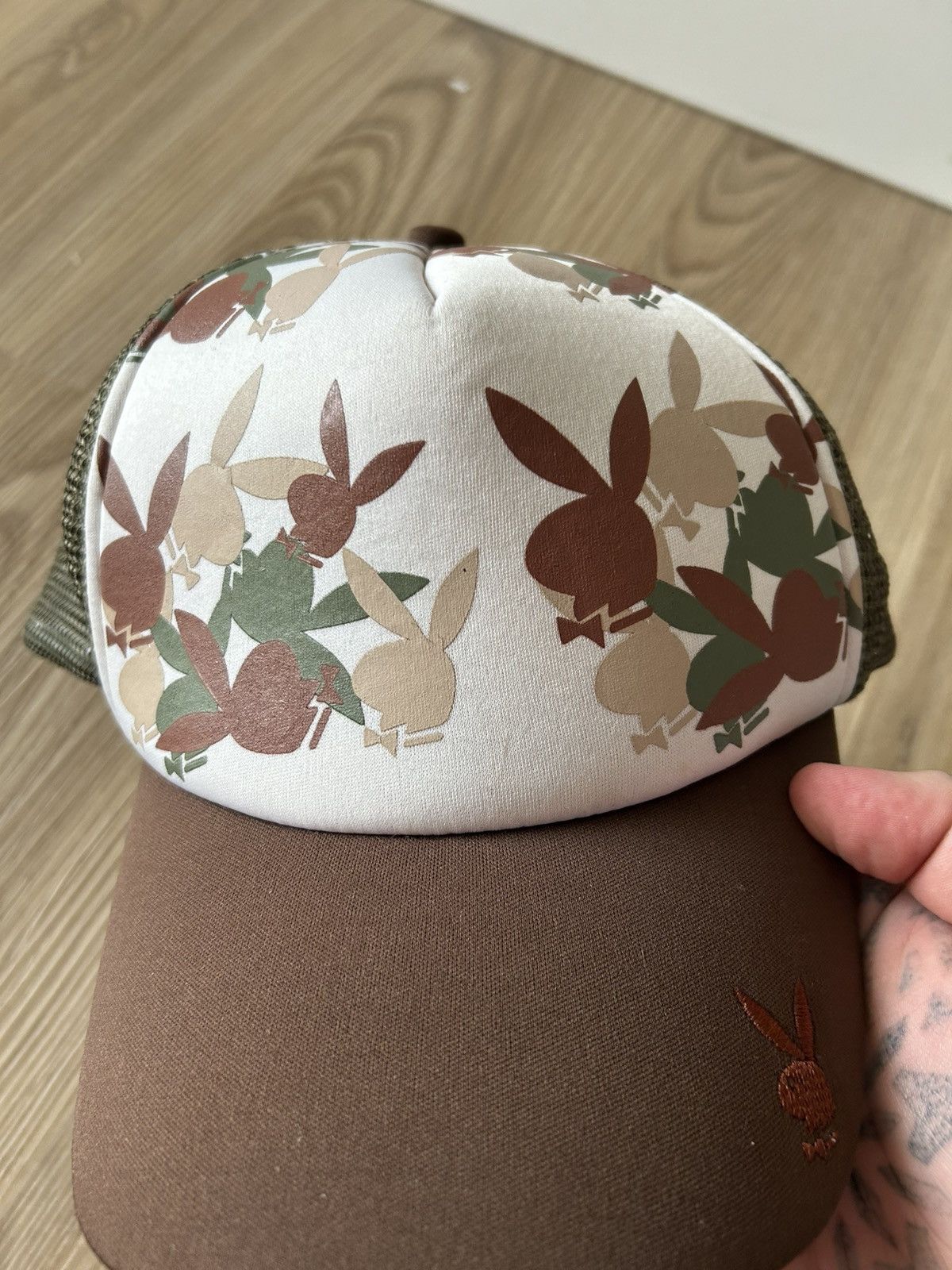 Playboy Vintage Y2K 2005 Playboy Trucker Hat With Embroidery Size ONE SIZE - 3 Thumbnail