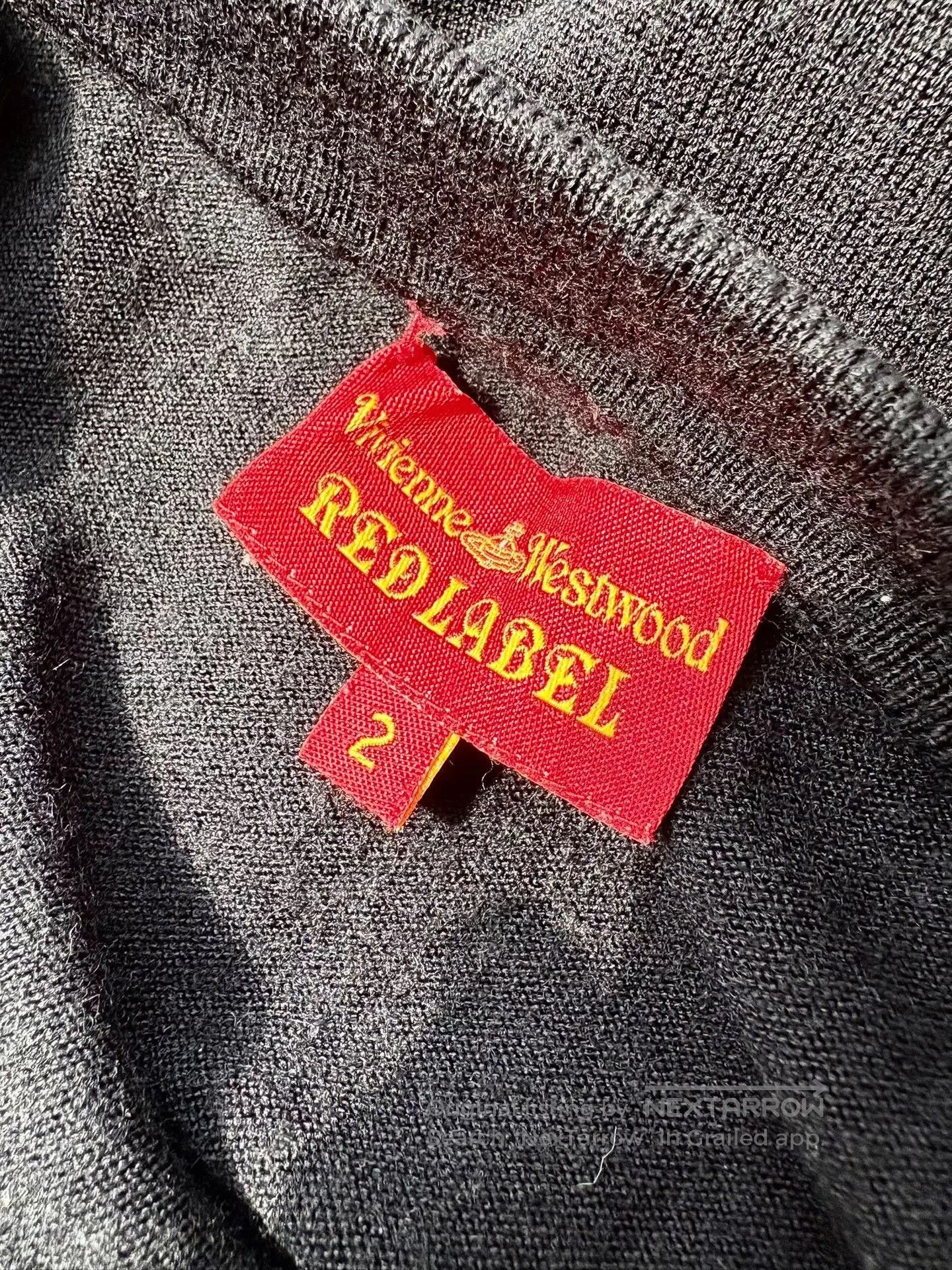 Vivienne Westwood Vivienne Westwood Gray Red Plaid Graffiti Knit Cardigan. Size M / US 6-8 / IT 42-44 - 6 Thumbnail