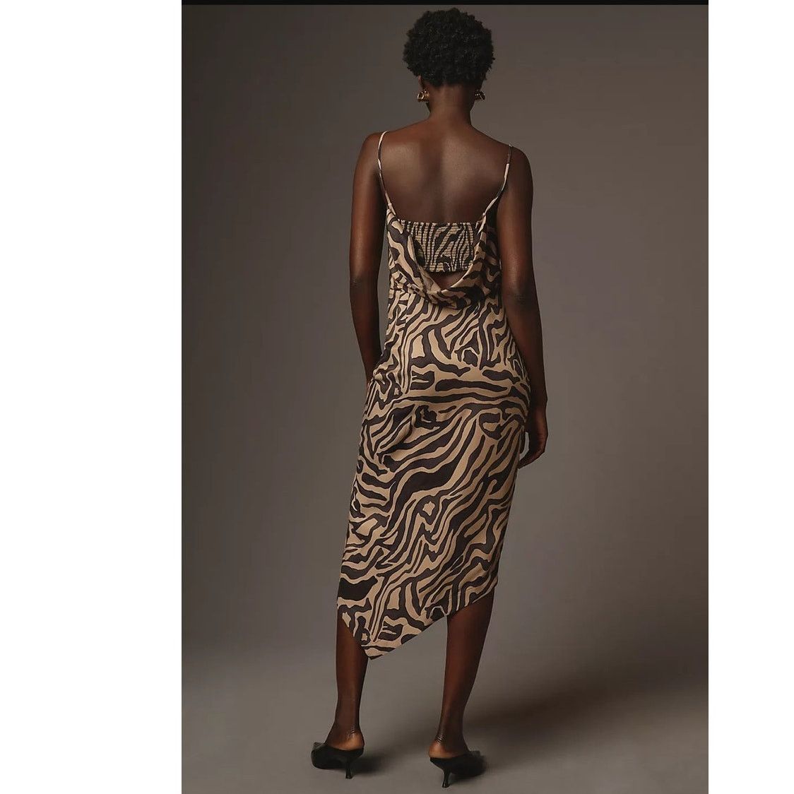 Anthropologie NWT Anthropologie Asymmetrical Slip Midi Dress $168 18W Size XXL / US 16-18 / IT 52-54 - 7 Thumbnail