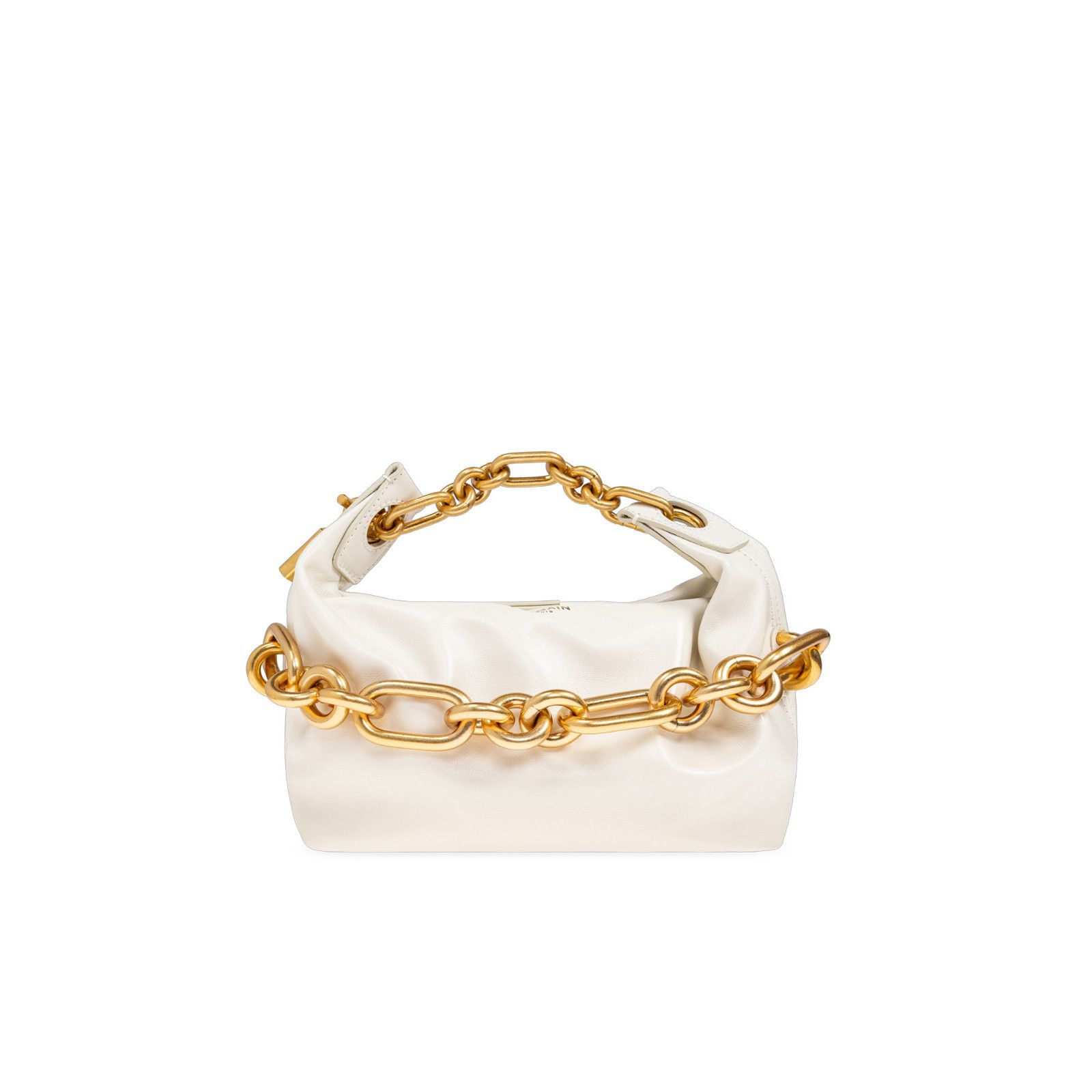 Balmain BALMAIN Sync Mini $1995 Beige Leather Top Handle Bag New & A Size ONE SIZE - 1 Thumbnail