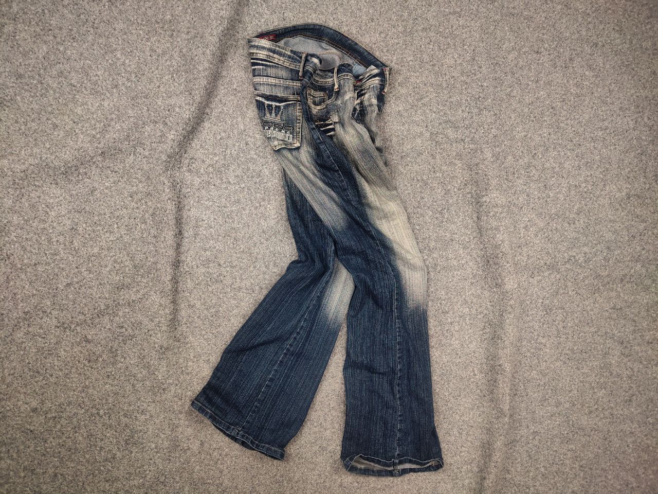 Le Grande Bleu (L.G.B.) Vintage Eclix le Grand Bleu Y2K Flared Jeans hysteric Size US 34 / EU 50 - 1 Thumbnail
