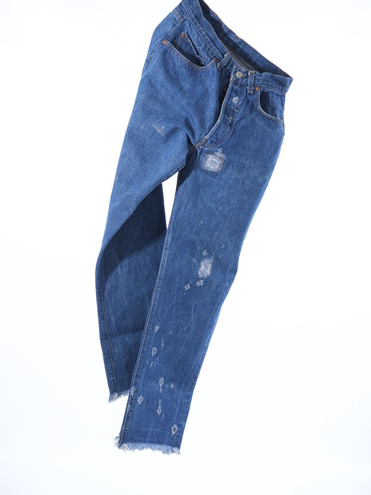 Levi's × Vintage Levi’s 501 1983 Distressed Stone Wash Denim fits w30 Size US 32 / EU 48 - 1 Thumbnail