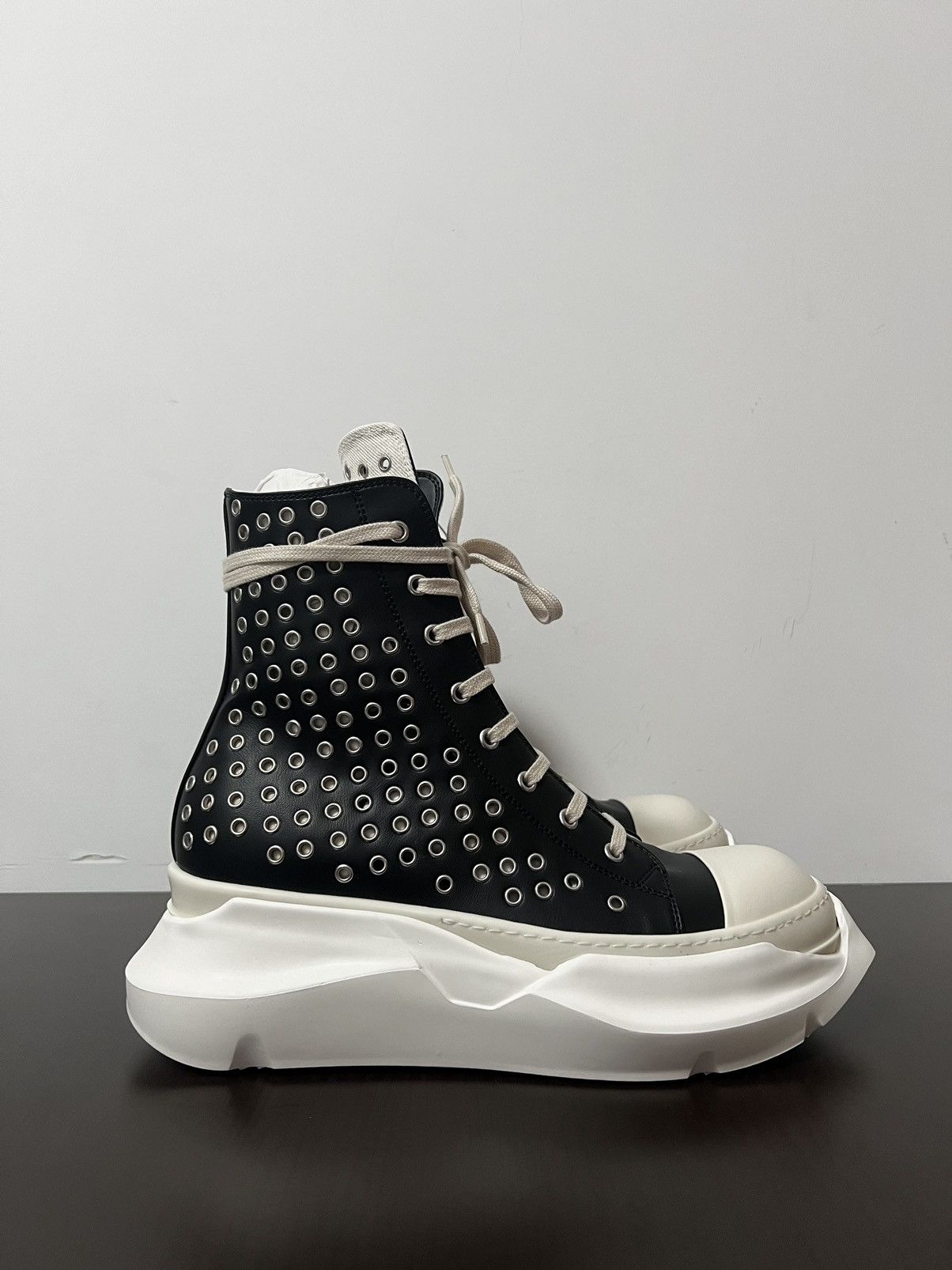 Rick Owens Drkshdw RICK OWENS ABSTRACT RAMONES SNEAKERS SZ42 Size US 9 / EU 42 - 4 Thumbnail