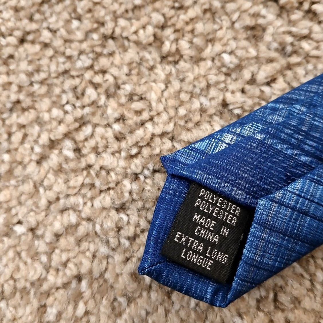 Van Heusen Van Heusen Tie Men Long Blue Plaid Polyester Stain Shield Necktie Extra Long Size ONE SIZE - 7 Thumbnail