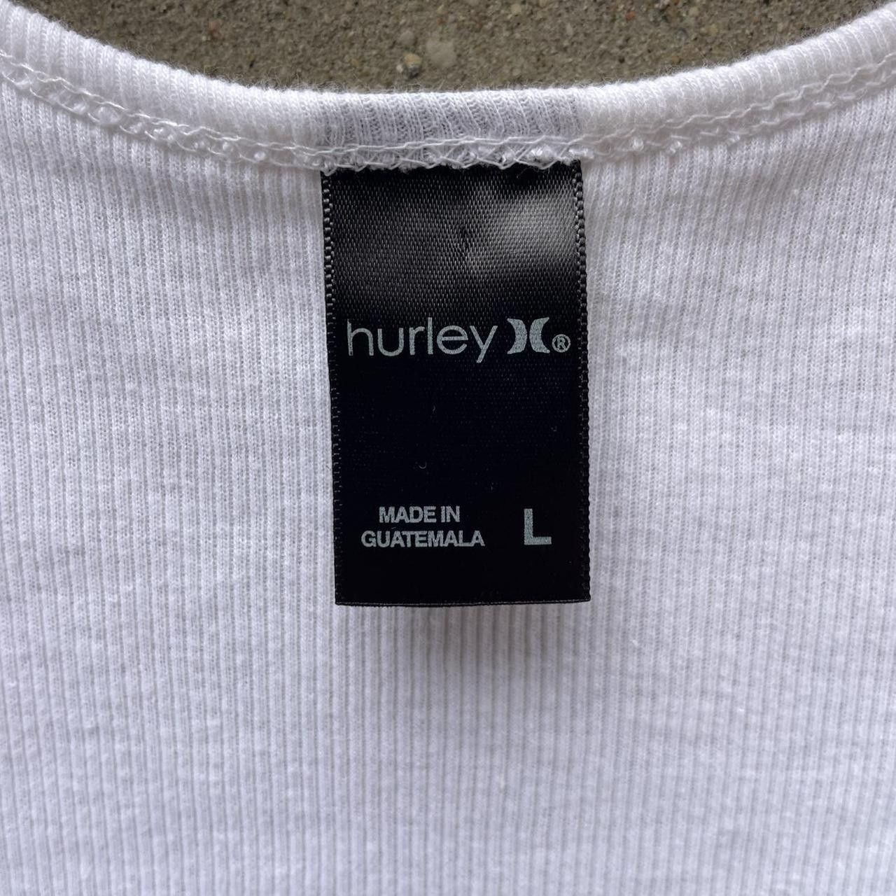 Hurley White Plaid Logo Hurley Tank Size Large Slim Fit Size L / US 10 / IT 46 - 4 Thumbnail