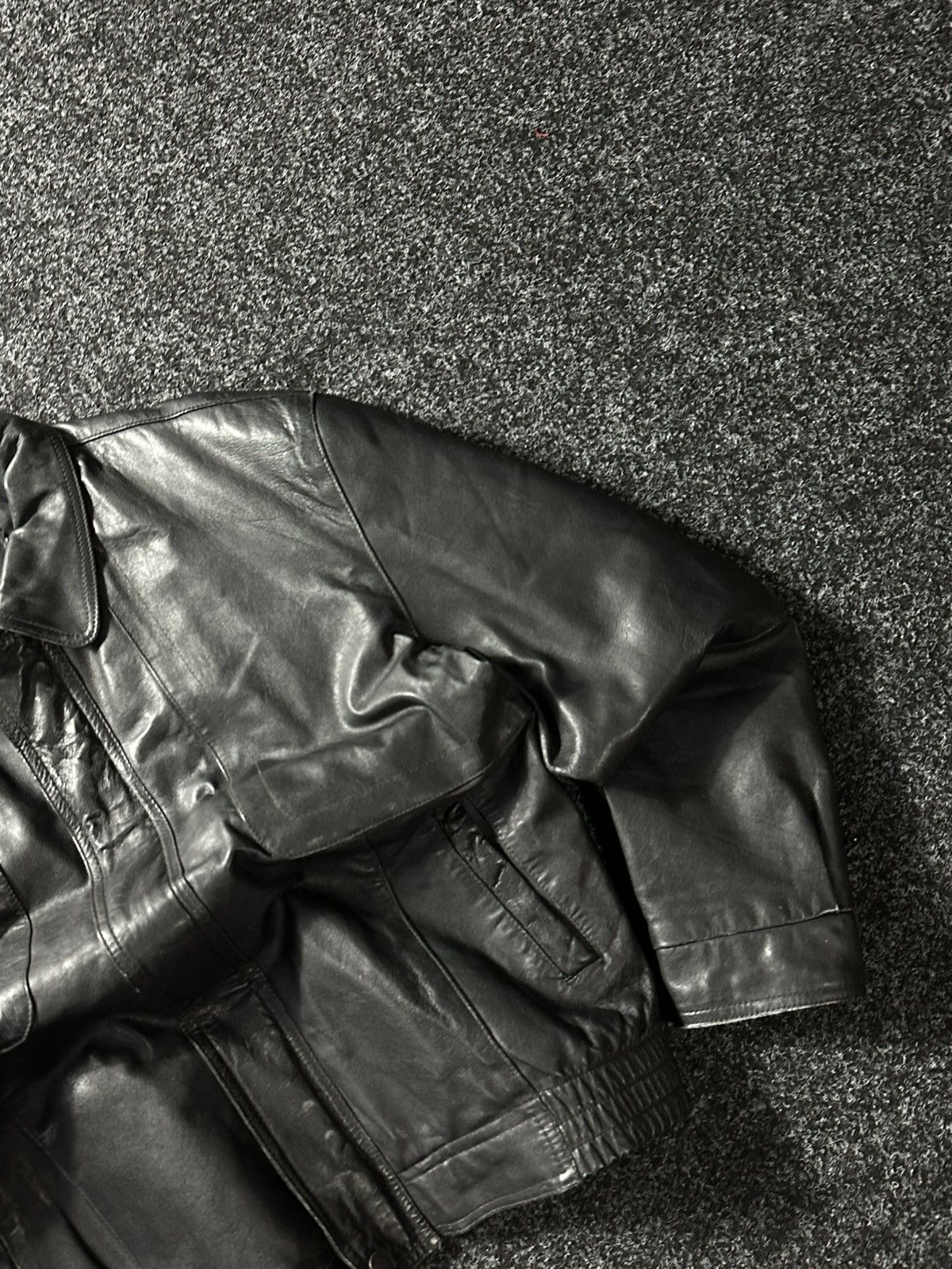 Vintage 🚨Vintage 90s Leather Biker Jacket-West Style Maison Margiela Size US S / EU 44-46 / 1 - 3 Thumbnail