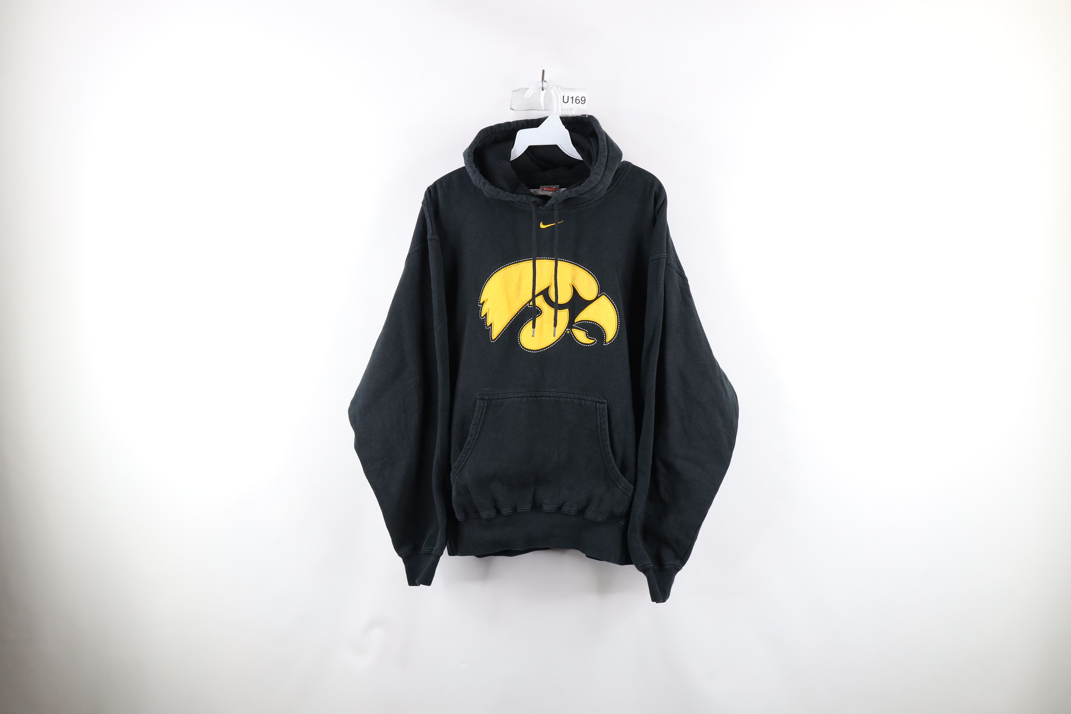 Nike Vintage Nike Travis Scott Mini Swoosh University Iowa Hoodie Size US M / EU 48-50 / 2 - 1 Thumbnail