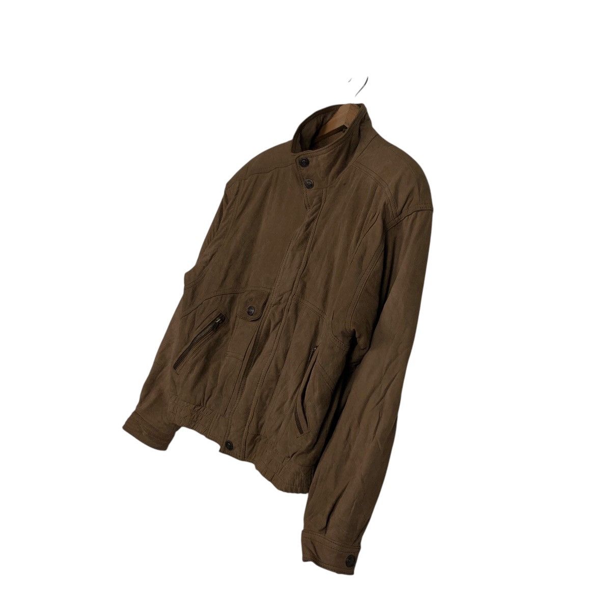 Japanese Brand 📌Vintage Bomber Leather Jacket Adventure Bound Issey Miyake Size US M / EU 48-50 / 2 - 3 Thumbnail