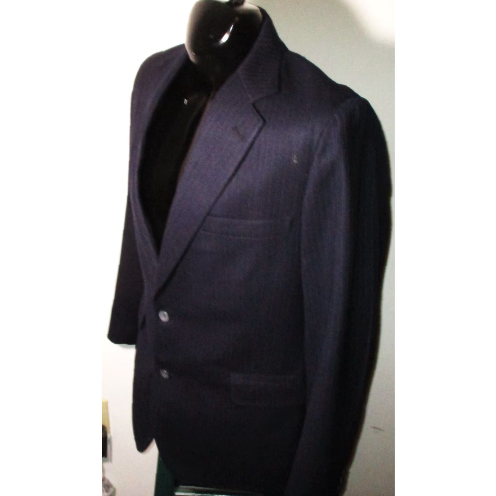 Vintage VINTAGE NAPPS Blue 2 Piece Suit Wool Wool 40R 35W 31L Men’s Size 40R - 5 Thumbnail