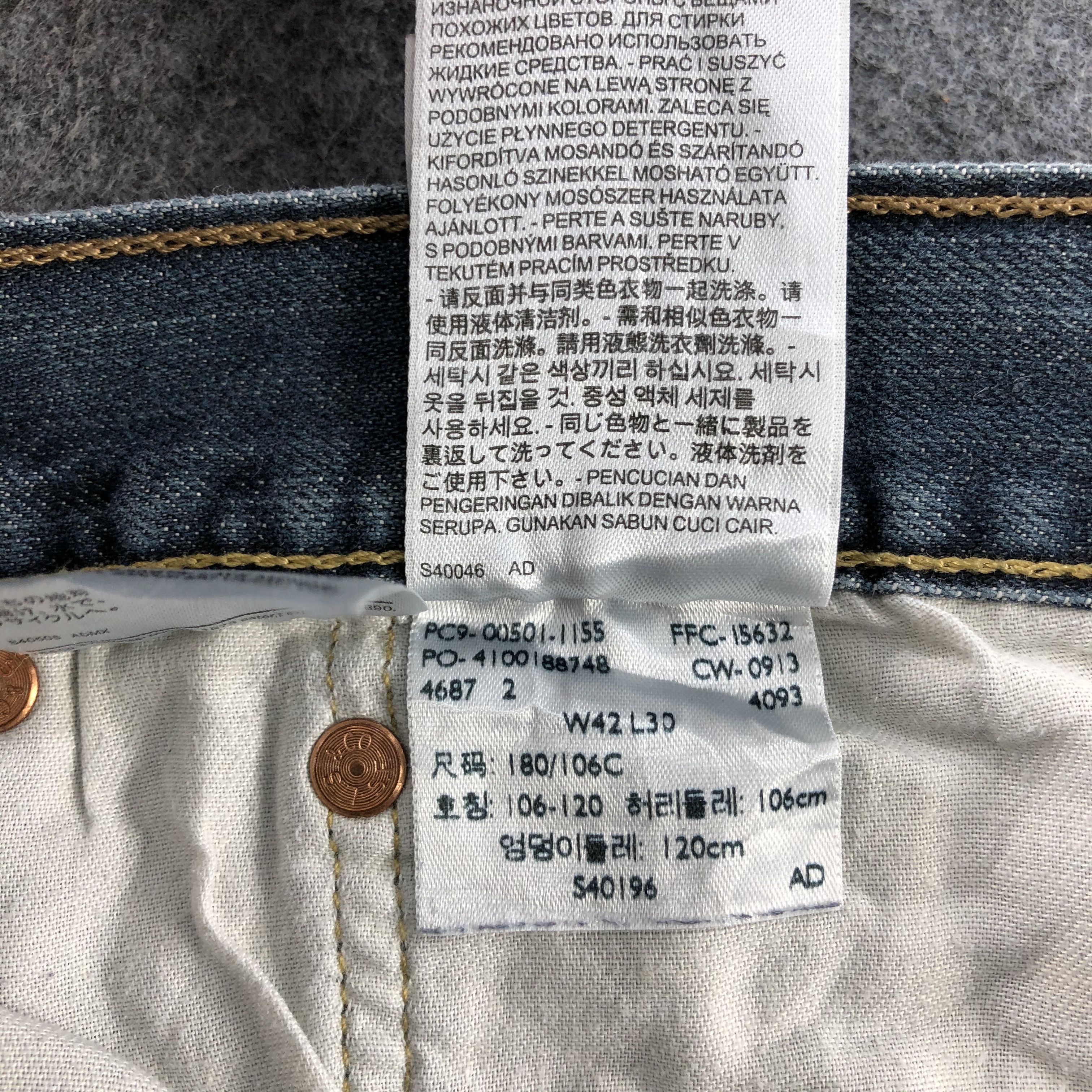 Levi's Vintage Levis 501 Jeans-JM1608 Size US 42 / EU 58 - 11 Thumbnail