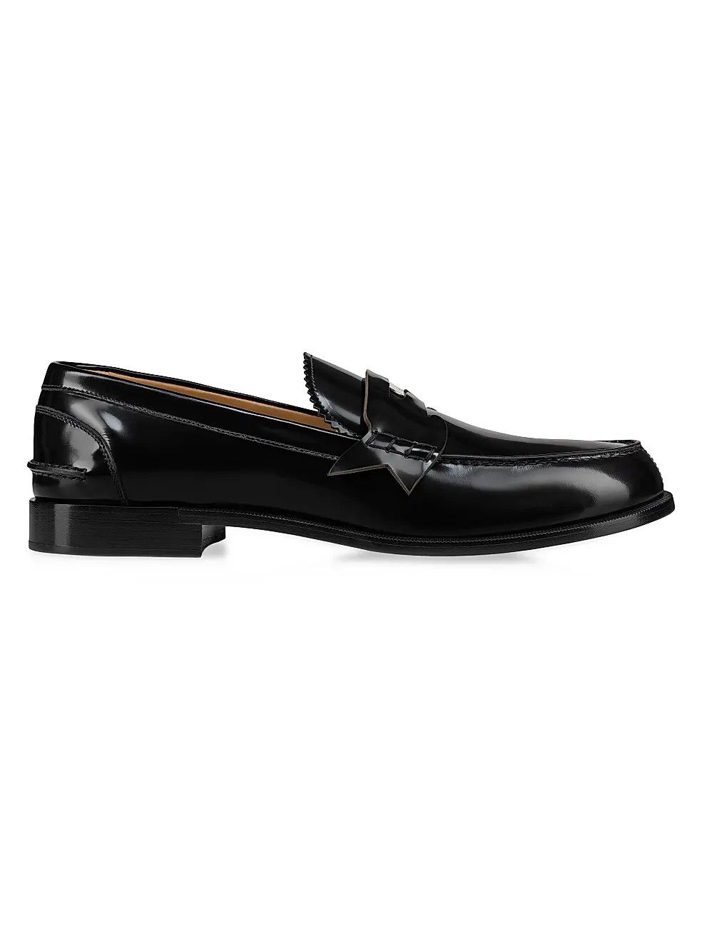Christian Louboutin os11x0126 Penny Leather Loafers in Black Size US 9 / EU 42 - 1 Thumbnail