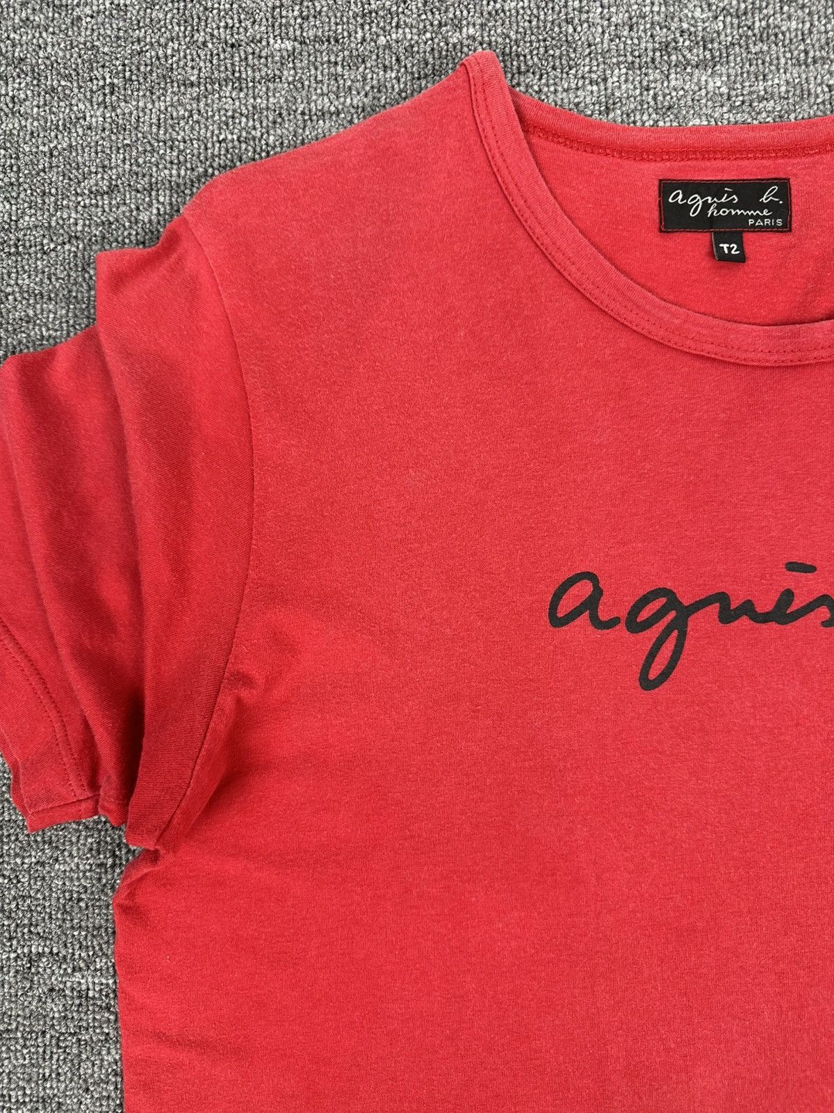 agnes b. Rare🔥Vintage Agnes.B Homme Shirt Big Logo Spell Out Size M / US 6-8 / IT 42-44 - 4 Thumbnail