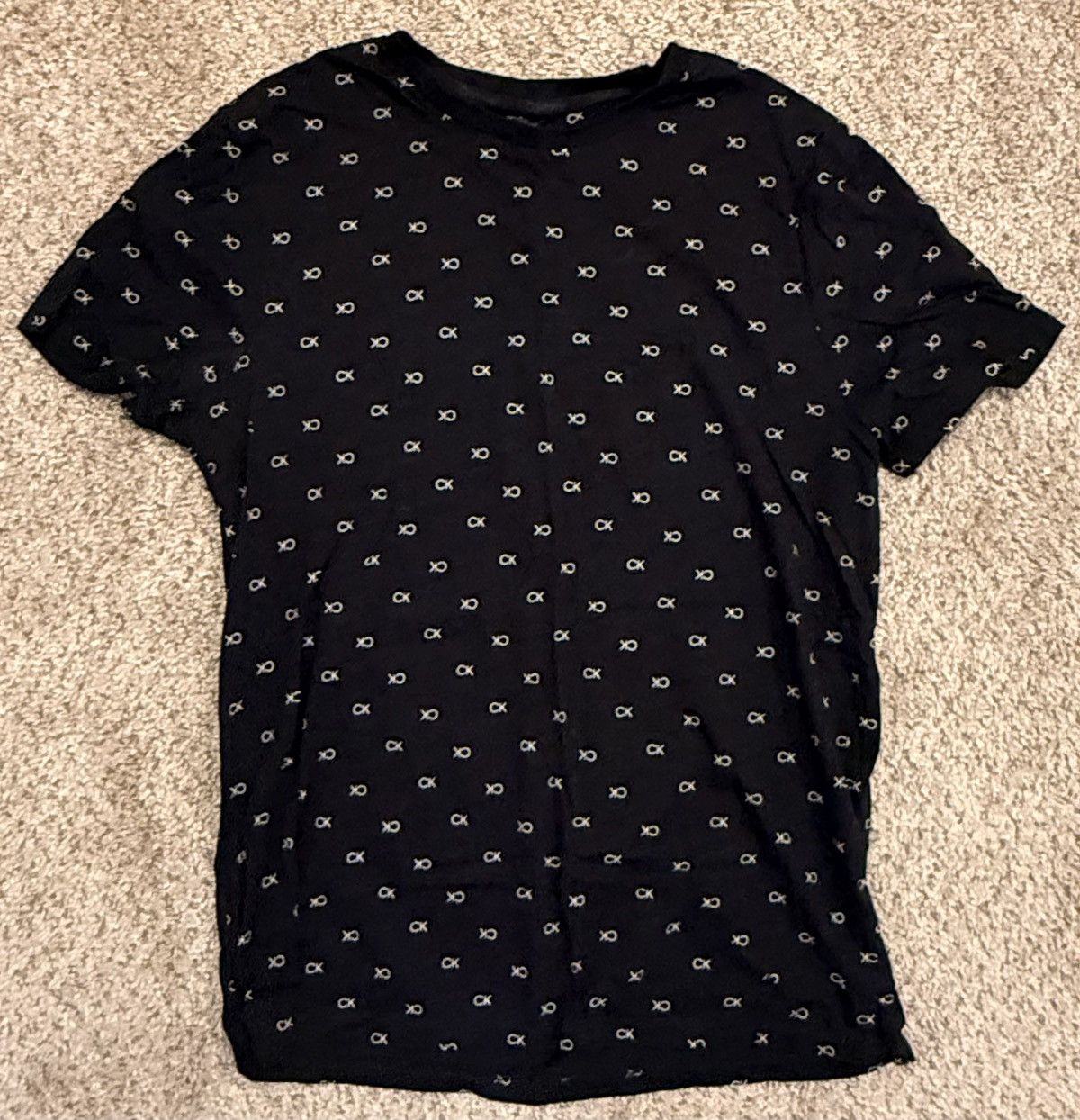 Calvin Klein Calvin Klein All-Over CK Logo Tee (Black) Size US M / EU 48-50 / 2 - 1 Thumbnail