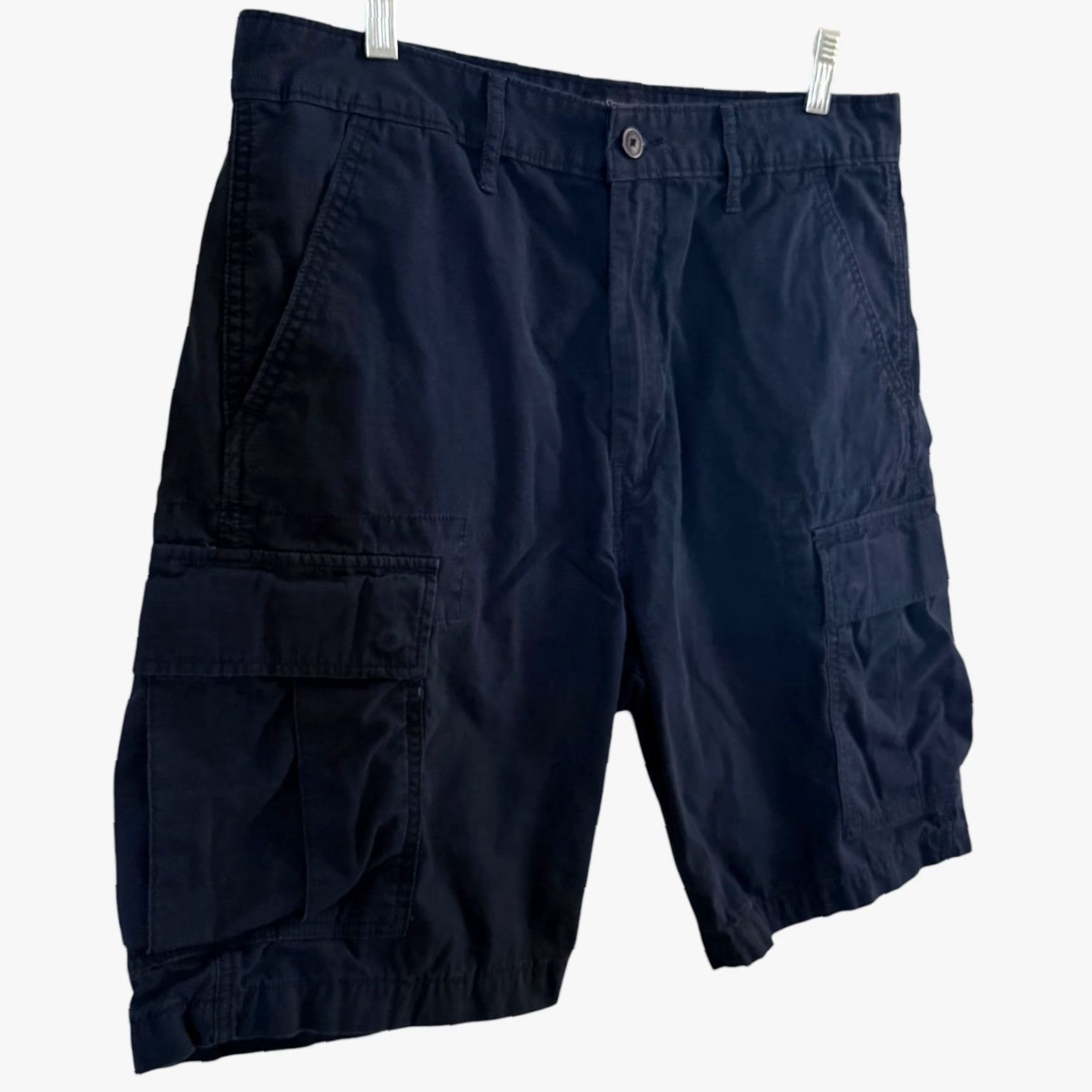 Levi's VINTAGE Levi's Carrier Utility 9.5'' Cargo Shorts Navy Blue Mens Size 33 100% Cotton Size US 33 - 3 Thumbnail