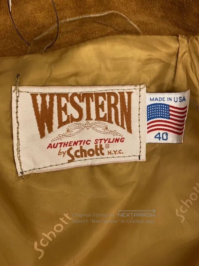 Schott Schott Western style suede fringed fur coat Size US L / EU 52-54 / 3 - 4 Thumbnail