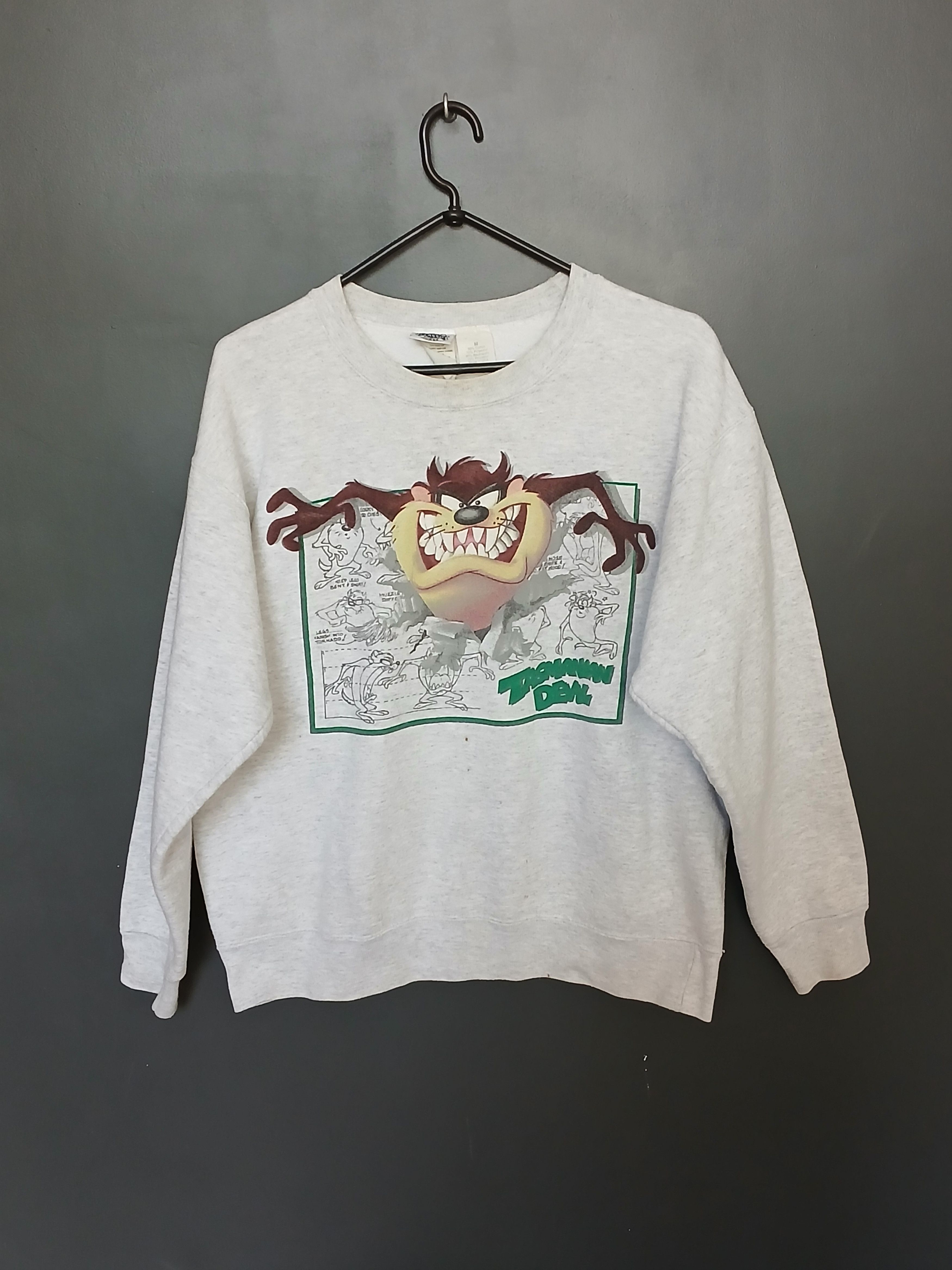 Cartoon Network × Vintage × Warner Bros Vintage 1994 Looney Tunes Taz Sweatshirt Size US M / EU 48-50 / 2 - 1 Thumbnail