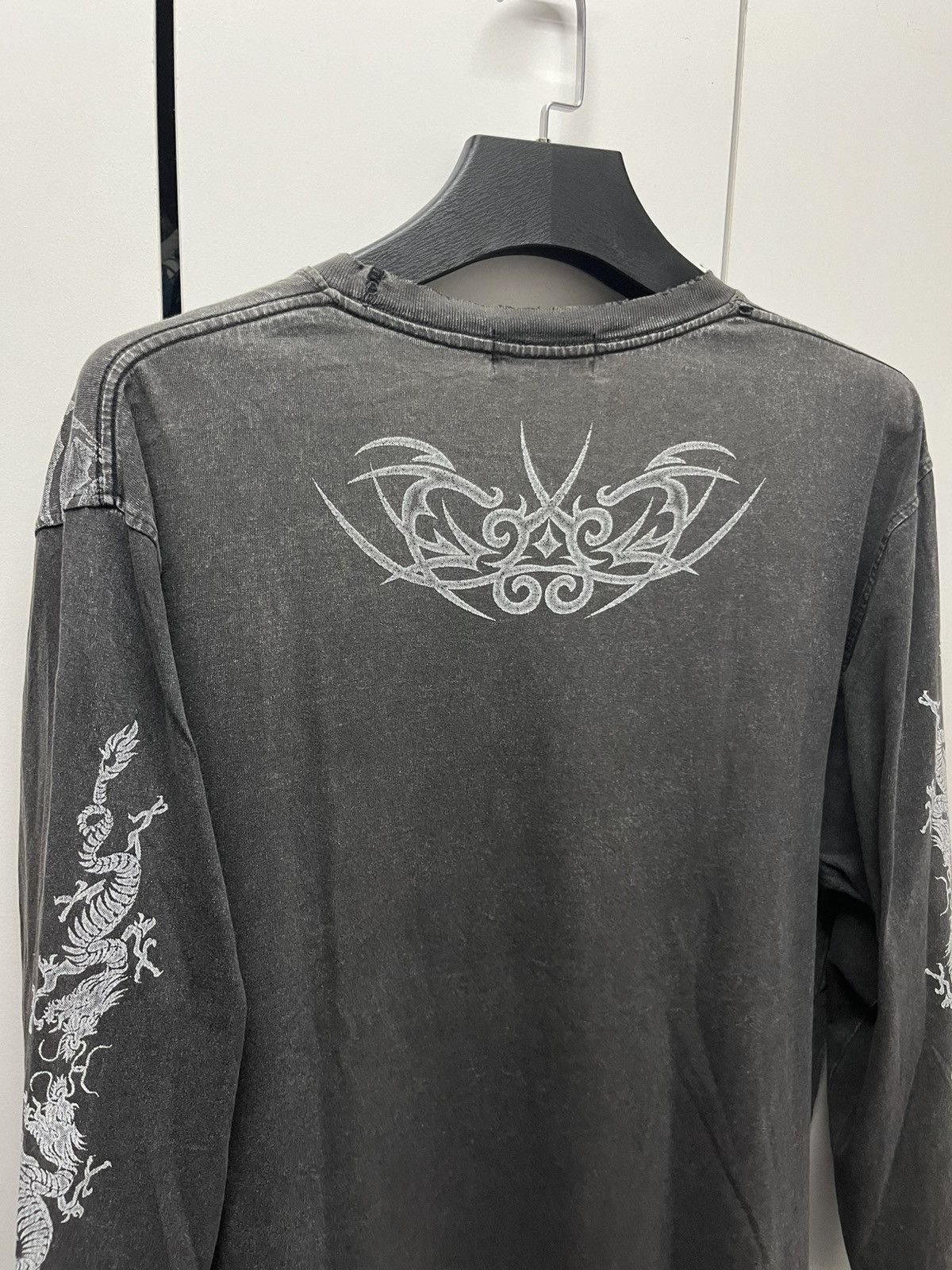 Vintage Crosskeys Double Dragon Tattoo Stone Washed T-Shirt Size US XL / EU 56 / 4 - 6 Thumbnail