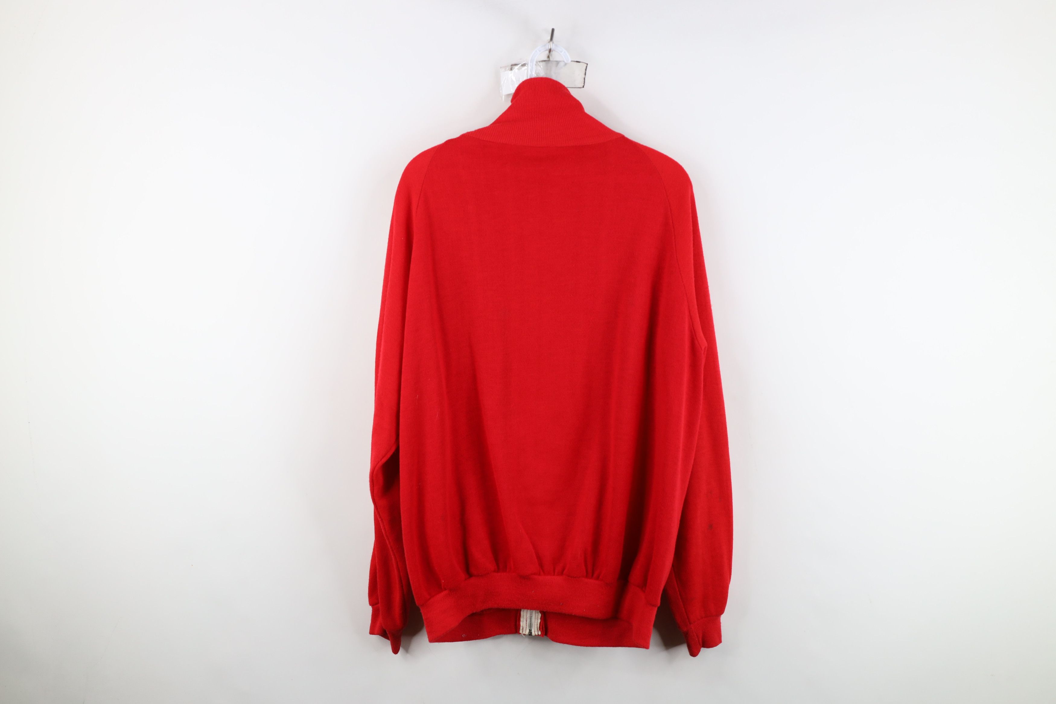 Vintage Vintage 60s Streetwear Striped Knit Warm Up Track Jacket USA Size US XL / EU 56 / 4 - 12 Thumbnail